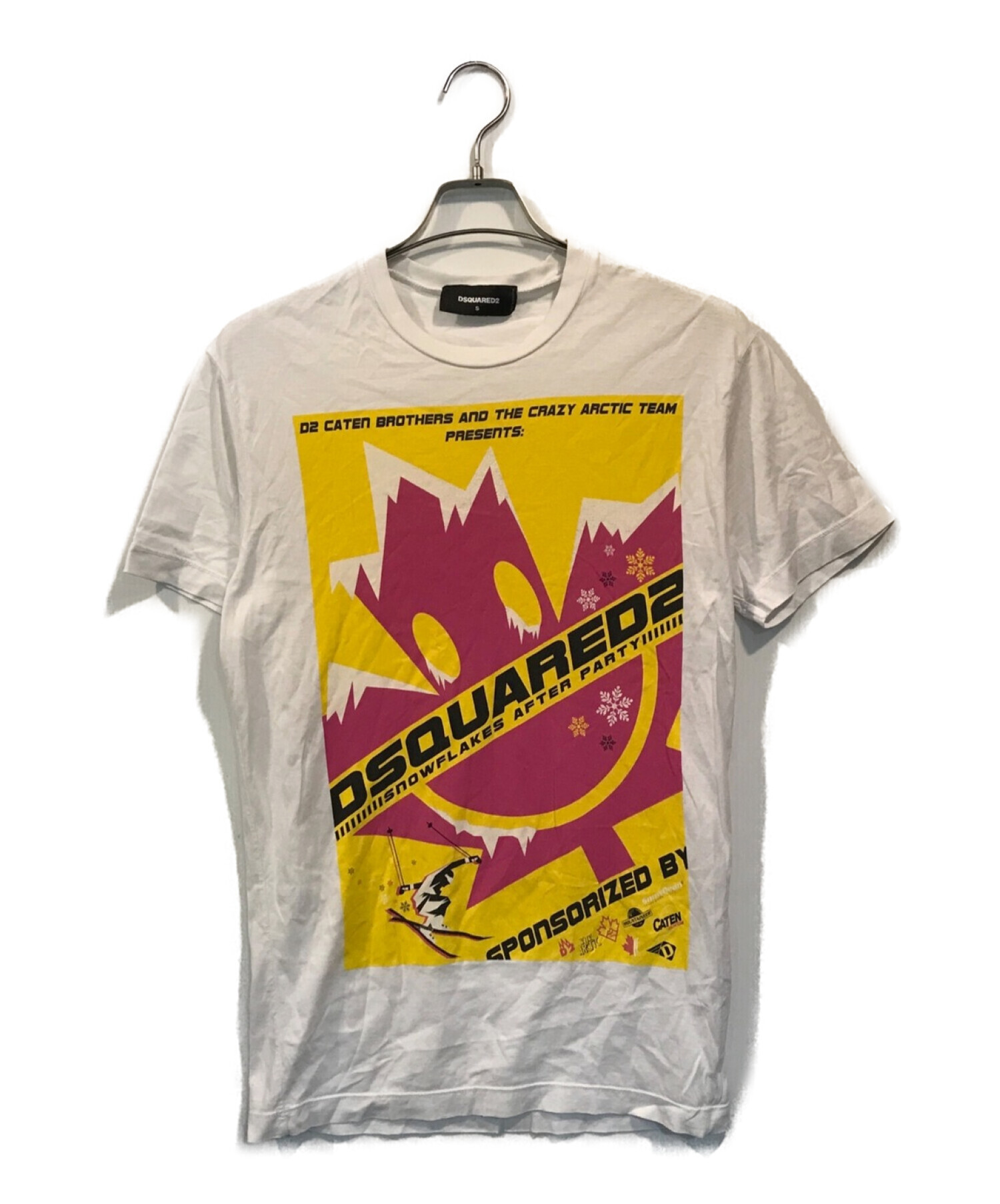 DSQUARED2 (ディースクエアード) プリントTシャツ ホワイト サイズ:S