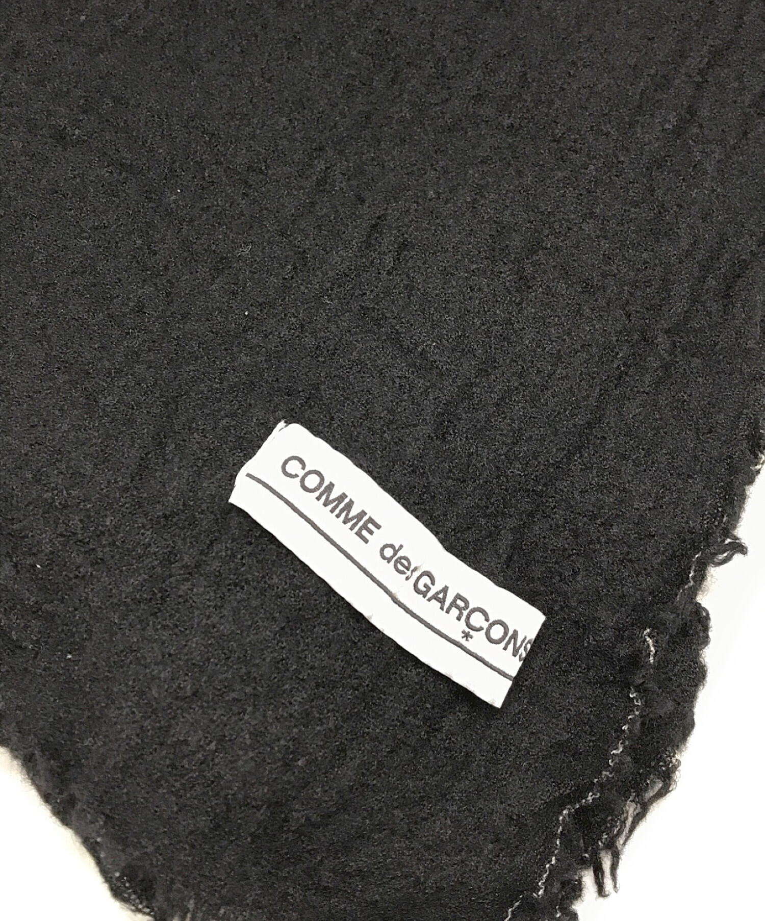 COMME des GARCONS (コムデギャルソン) ウールストール ブラック