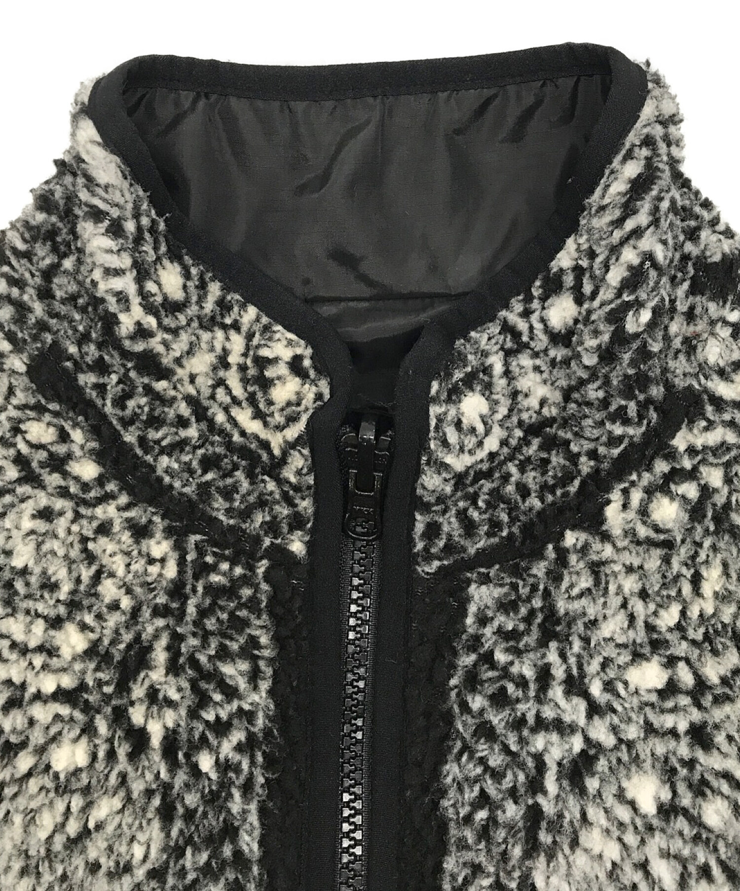 黒 M Reversible Bandana Fleece Jacket