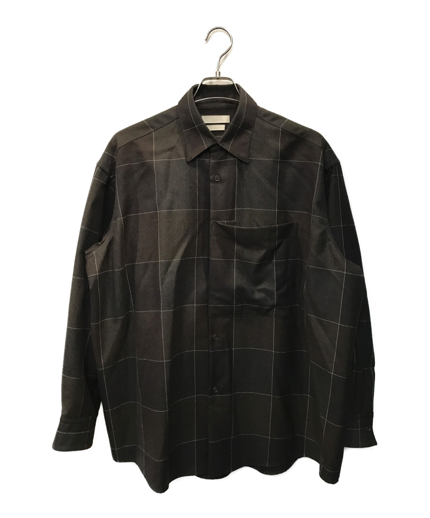 YOKE (ヨーク) OVERSIZED BIG POCKET SHIRTS ブラウン サイズ:3