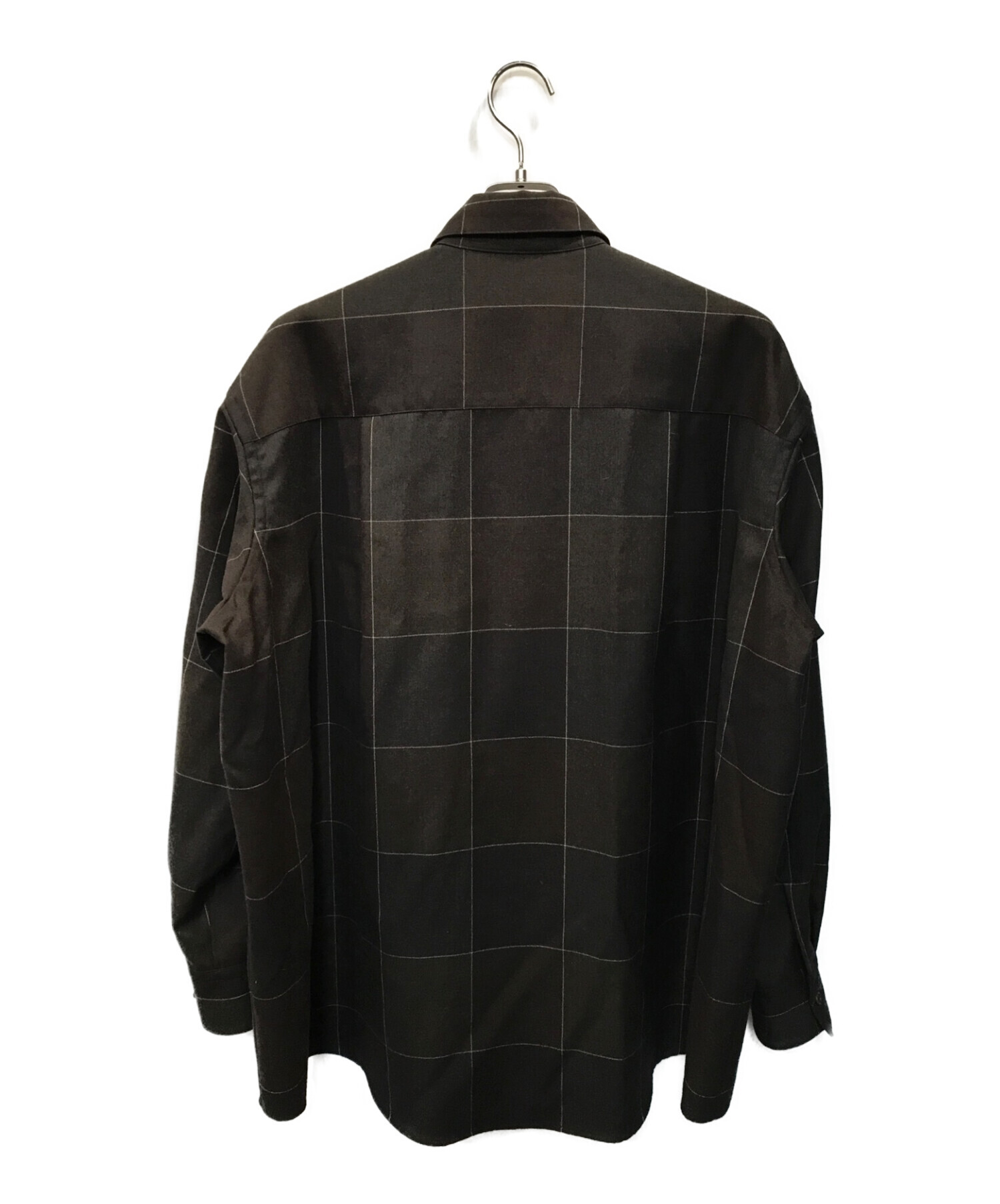 YOKE (ヨーク) OVERSIZED BIG POCKET SHIRTS ブラウン サイズ:3