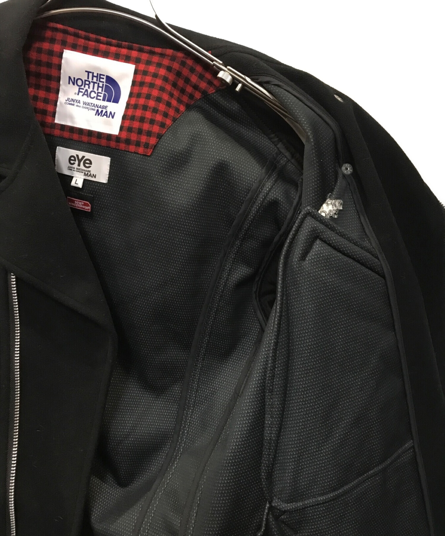 中古・古着通販】THE NORTH FACE eYe COMME des GARCONS JUNYAWATANABE MAN (コム デ ギャルソン  ジュンヤ ワタナベ マン) フリースダブルライダースジャケット ブラック サイズ:L｜ブランド・古着通販 トレファク公式【TREFAC  FASHION】スマホサイト