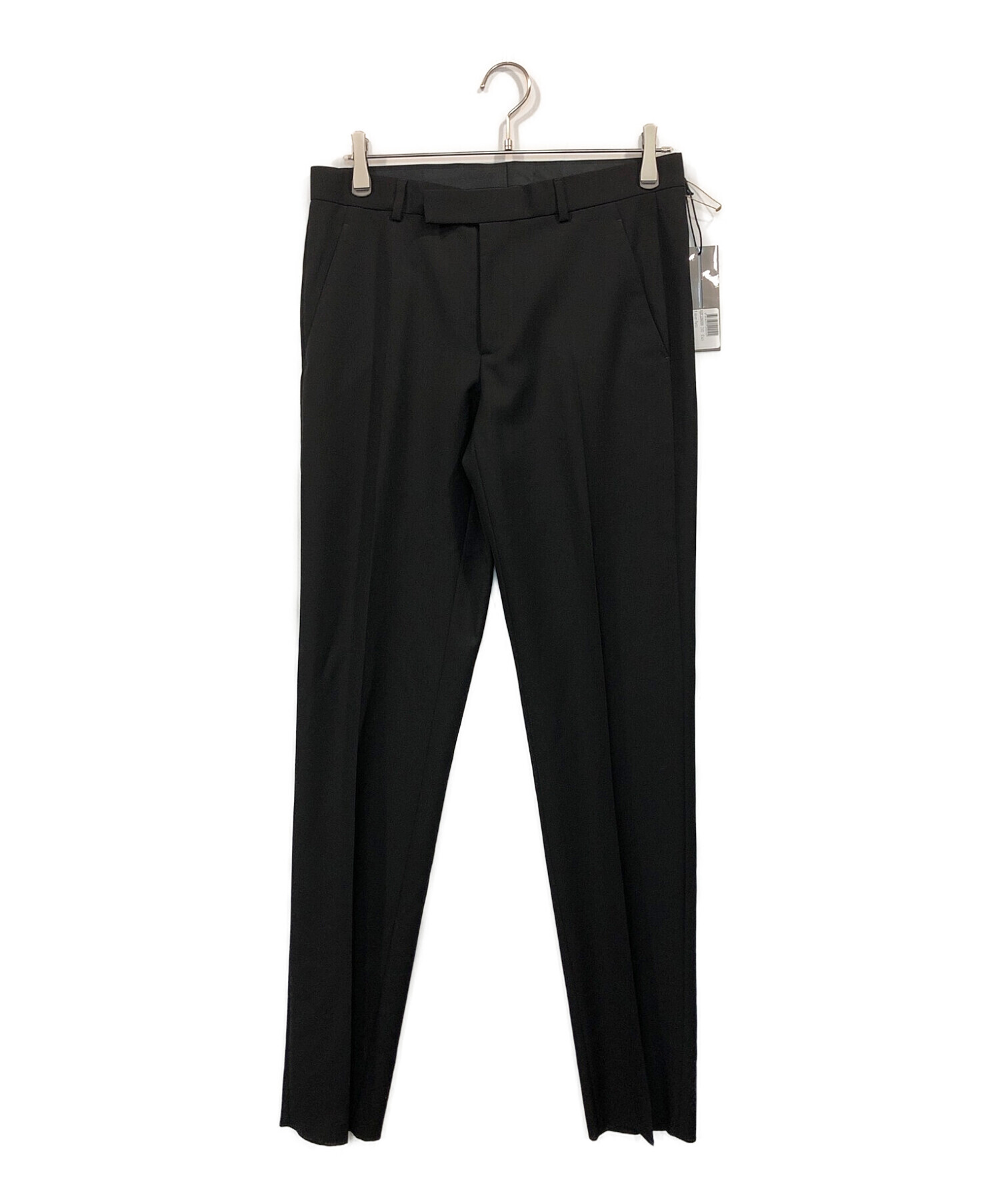Pants with Dior Oblique Belt Black Wool Twill