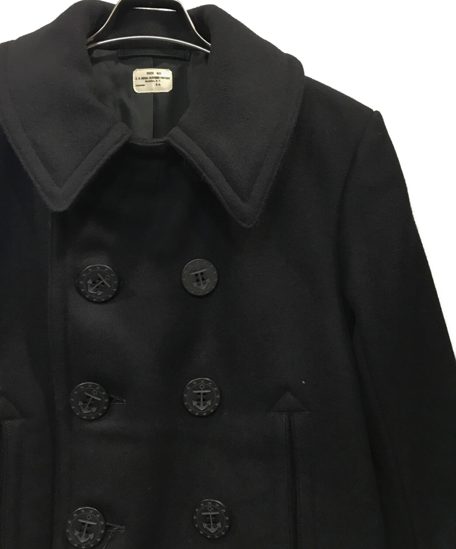 THE REAL McCOY'S (ザ・リアルマッコイズ) U.S.NAVY10ボタンPEA COAT ネイビー サイズ:40