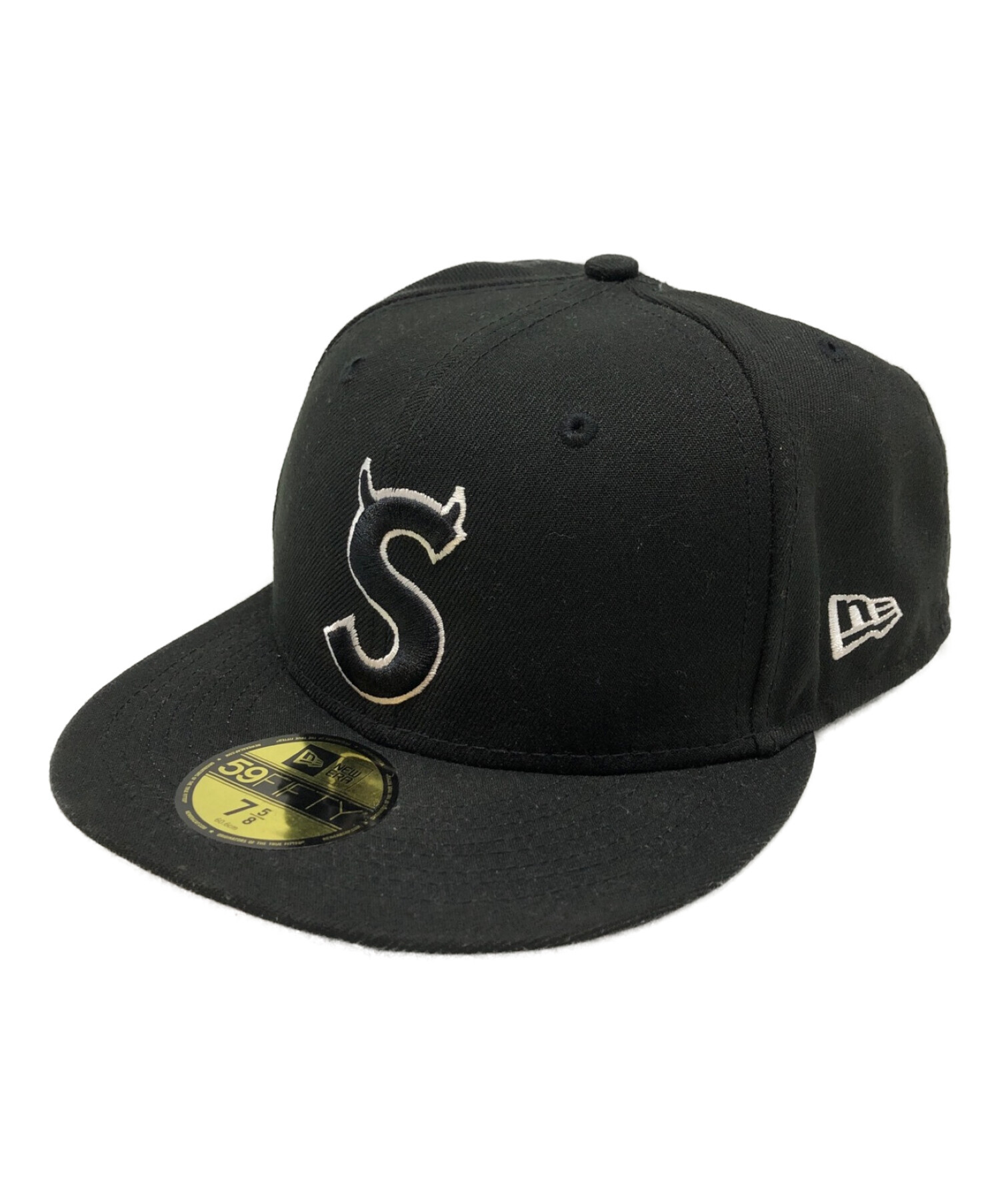 キャップSupreme S logo New Era 5/8 BLACK - www