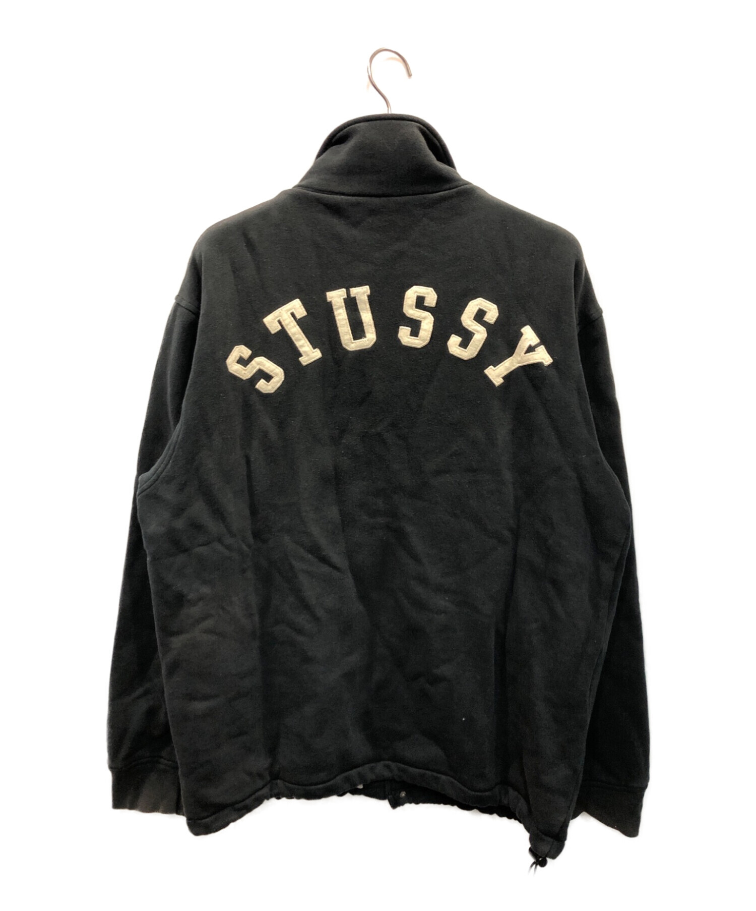 stussy (ステューシー) オールドスウェットコーチジャケット ブラック サイズ:L