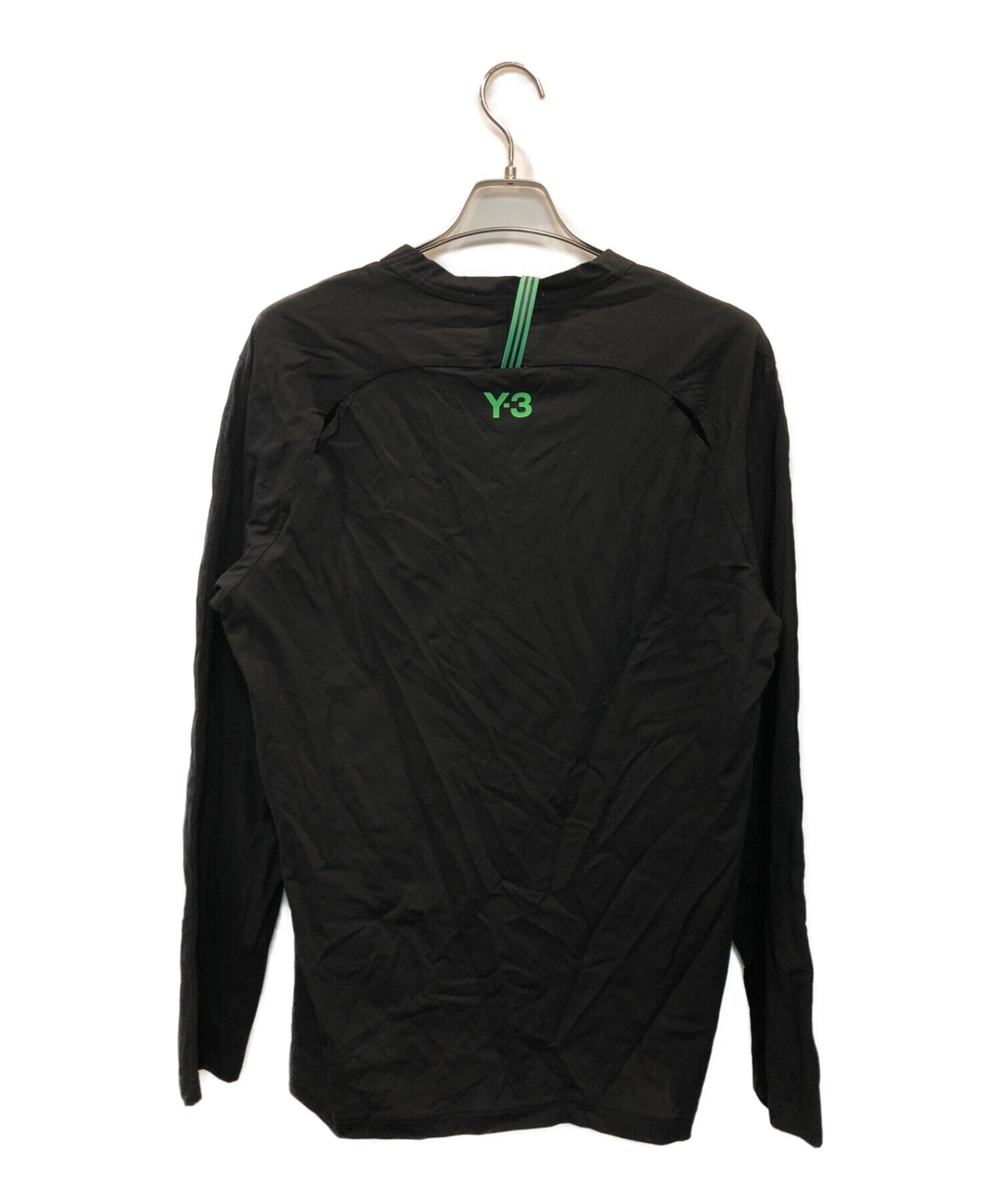 中古・古着通販】Y-3 (ワイスリー) M CH2 DRY CREPE JERSEY LS TEE ブラック サイズ:M｜ブランド・古着通販  トレファク公式【TREFAC FASHION】スマホサイト