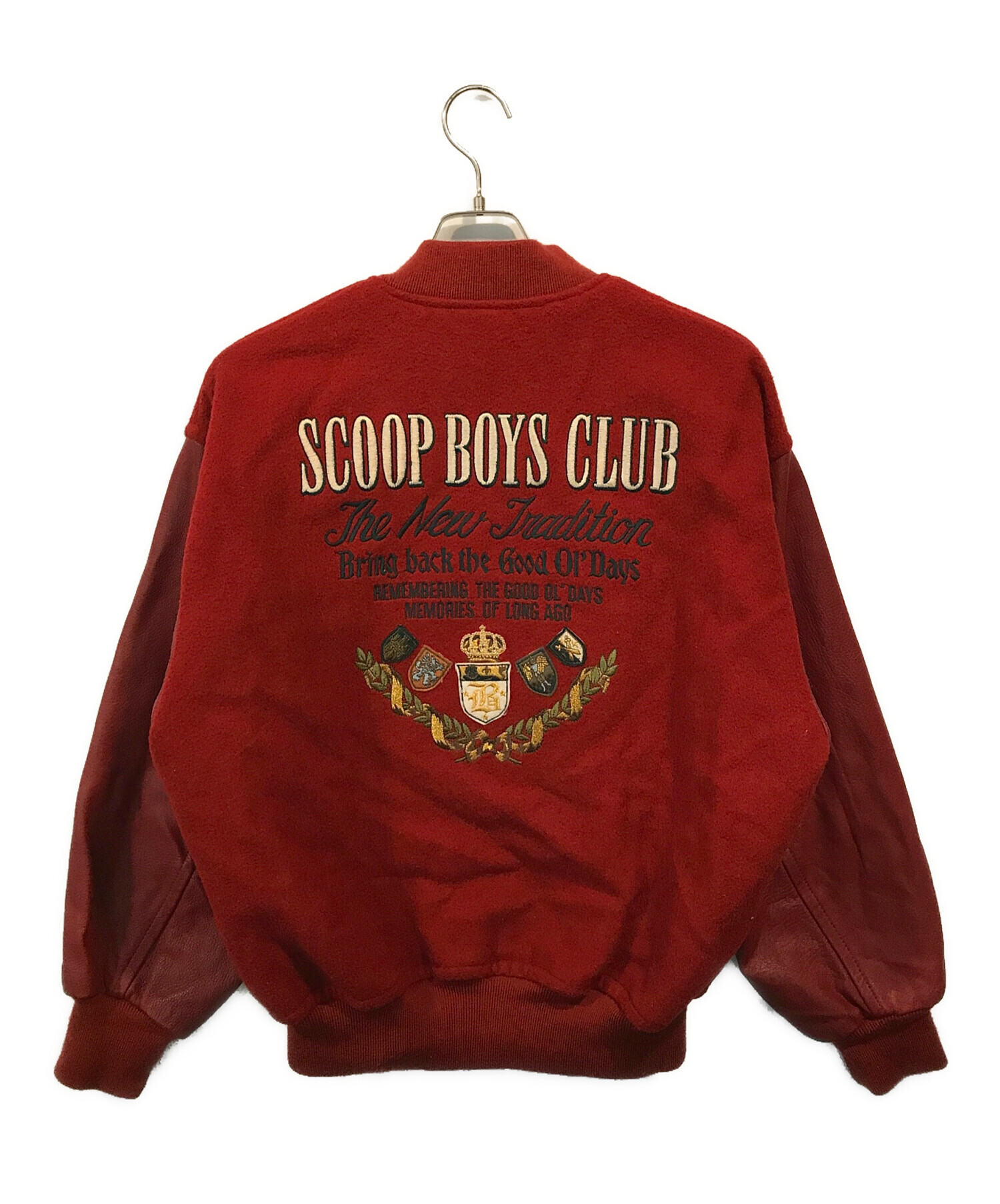 SCOOP BOYS (スクープボーイズ) スタジャン レッド サイズ:M