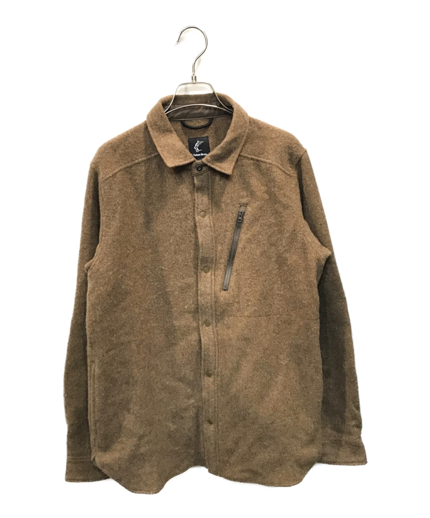 Teton Bros (ティートンブロス) Farallon Plain Shirt/ファラルーンプレーンジャケット ブラウン サイズ:M