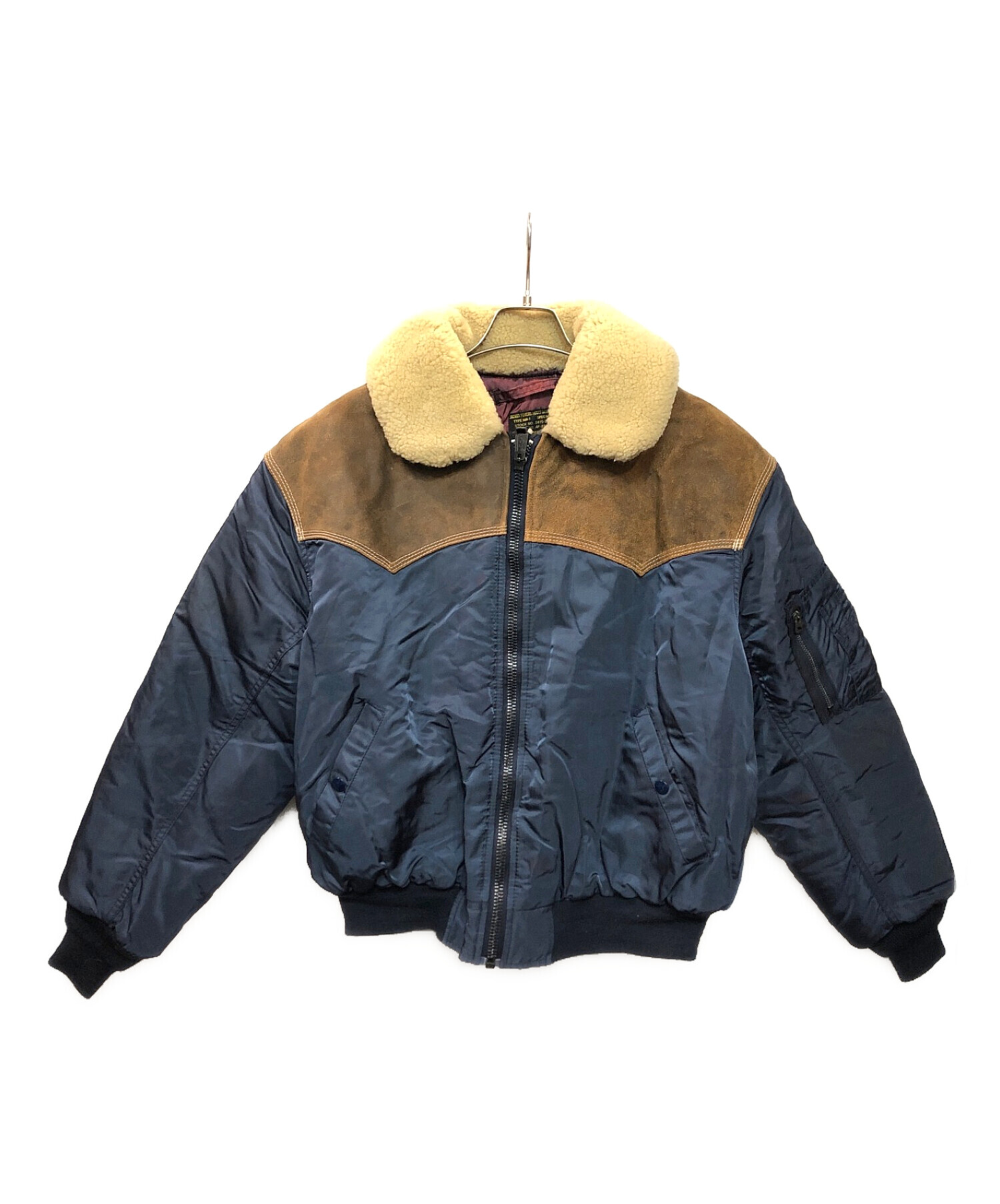 Avirex shearling bomber on sale jacket