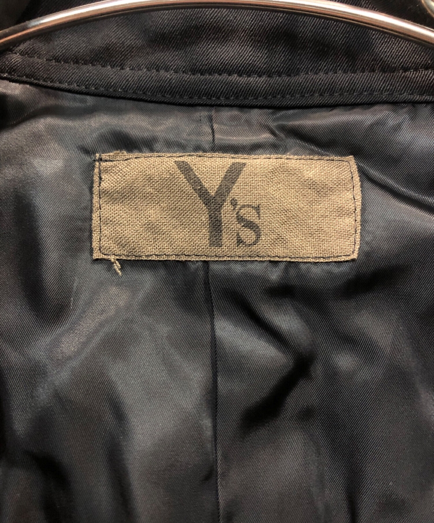 中古・古着通販】Y's (ワイズ) 80'sウールスタンドカラーコート