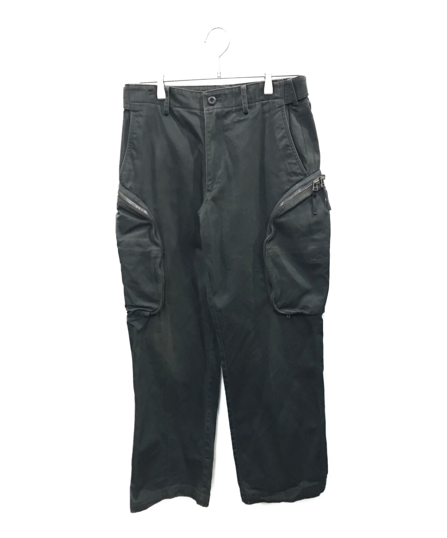 ISSEY MIYAKE MEN (イッセイミヤケメン) アーカイブ3Dカーゴポケットパンツ ブラック サイズ:size2