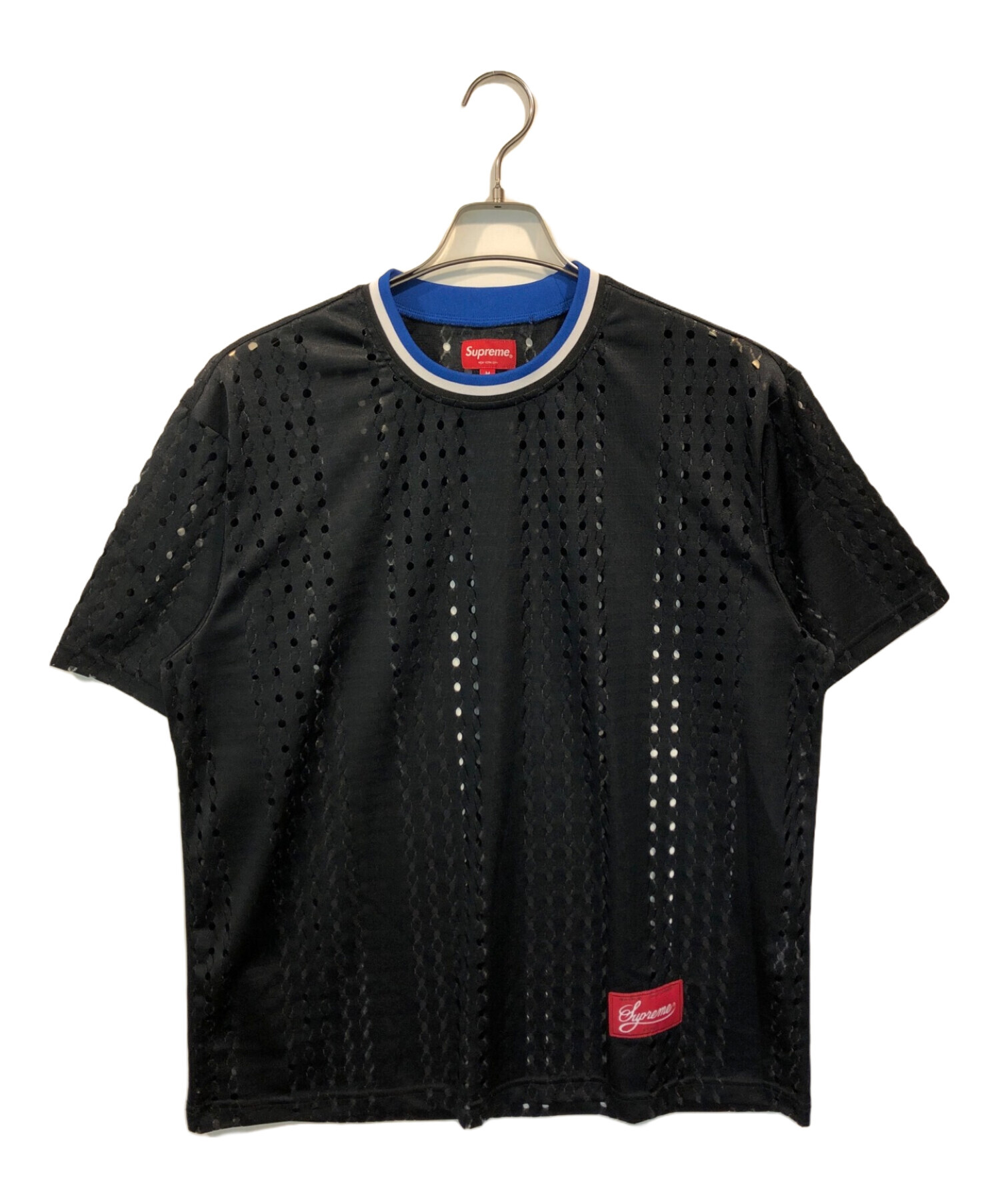 中古・古着通販】SUPREME (シュプリーム) Perforated Stripe Warm Up Top ブラック サイズ:M｜ブランド・古着通販  トレファク公式【TREFAC FASHION】スマホサイト