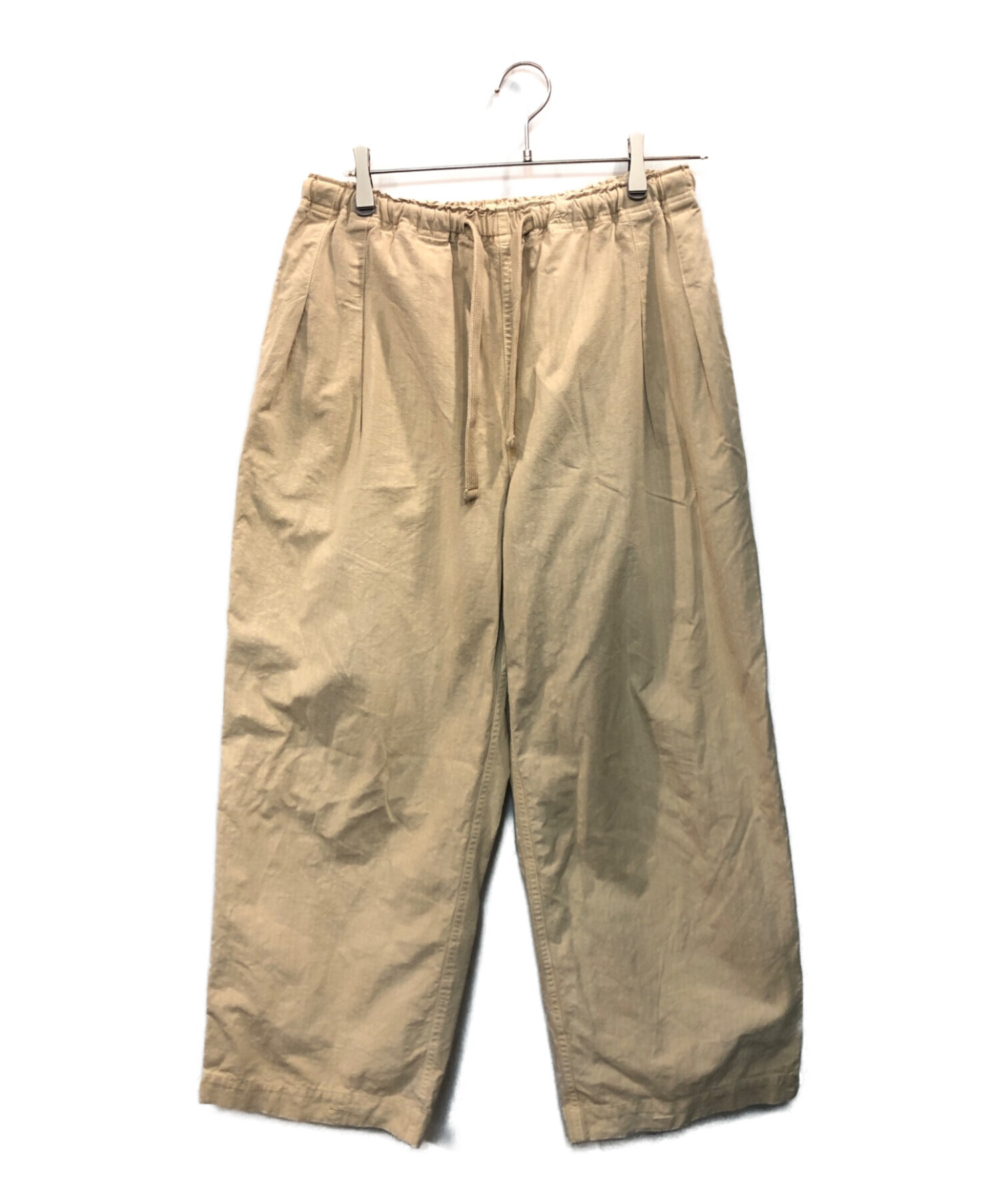 中古・古着通販】INNAT (インアット) PAJAMA PANTS ベージュ サイズ:2