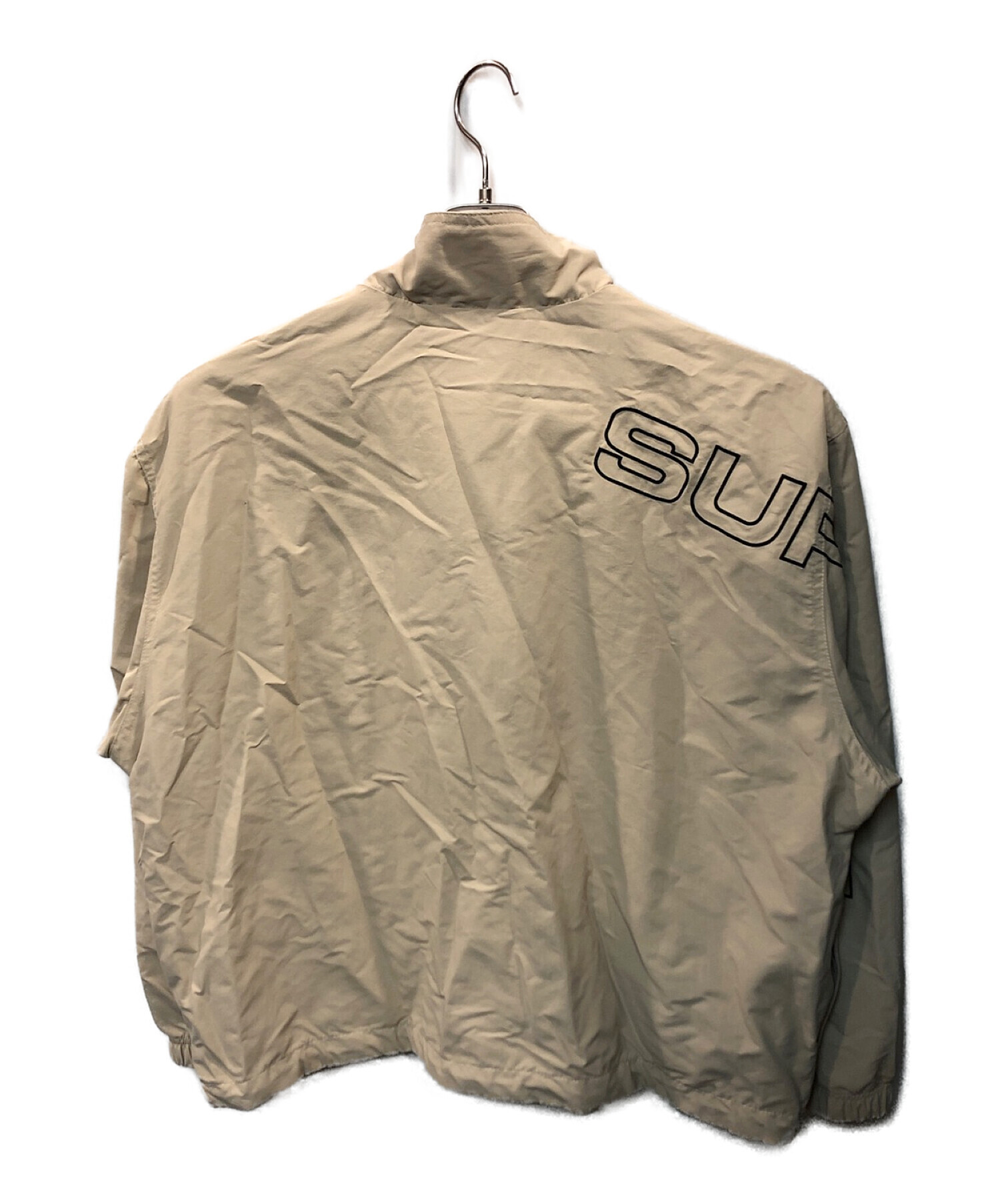 SUPREME (シュプリーム) Spellout Embroidered Track Jacket Sand ベージュ サイズ:M