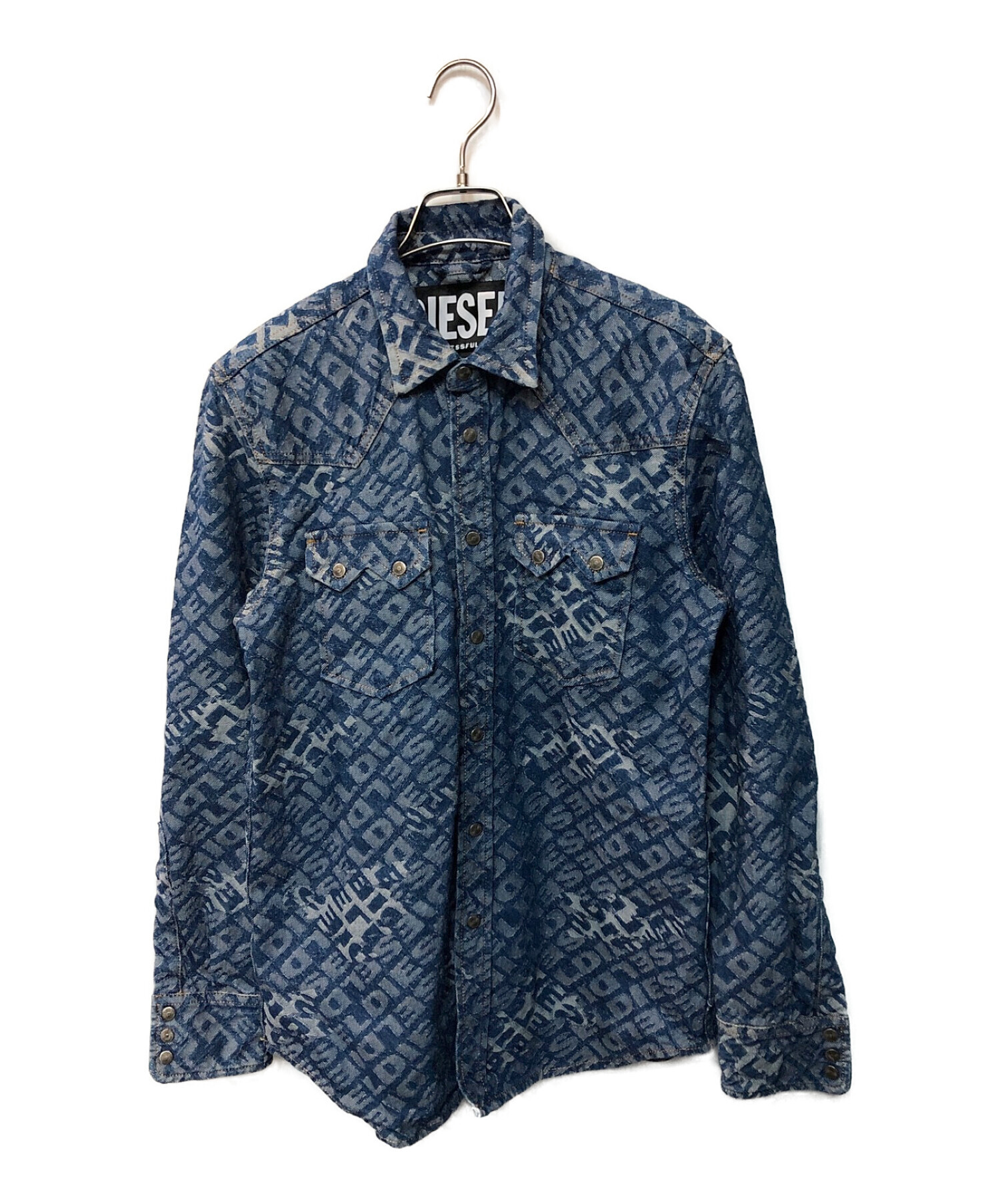 中古・古着通販】DIESEL (ディーゼル) D-LEO CAMICIA DENIM SHIRT インディゴ サイズ:ｓ｜ブランド・古着通販  トレファク公式【TREFAC FASHION】スマホサイト