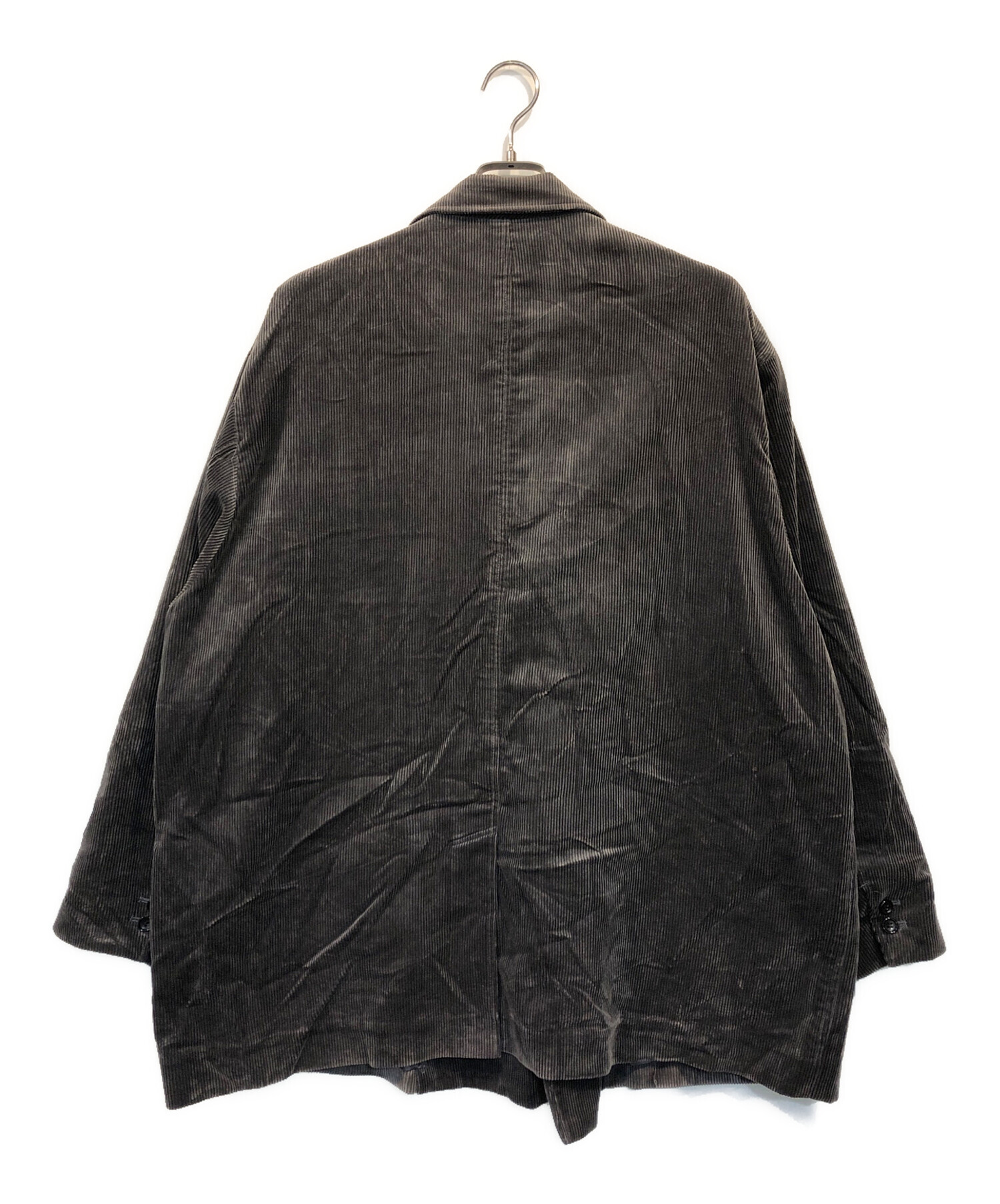 中古・古着通販】Graphpaper (グラフペーパー) Suvin Corduroy Oversized Double Jacket グレー  サイズ:FREE｜ブランド・古着通販 トレファク公式【TREFAC FASHION】スマホサイト