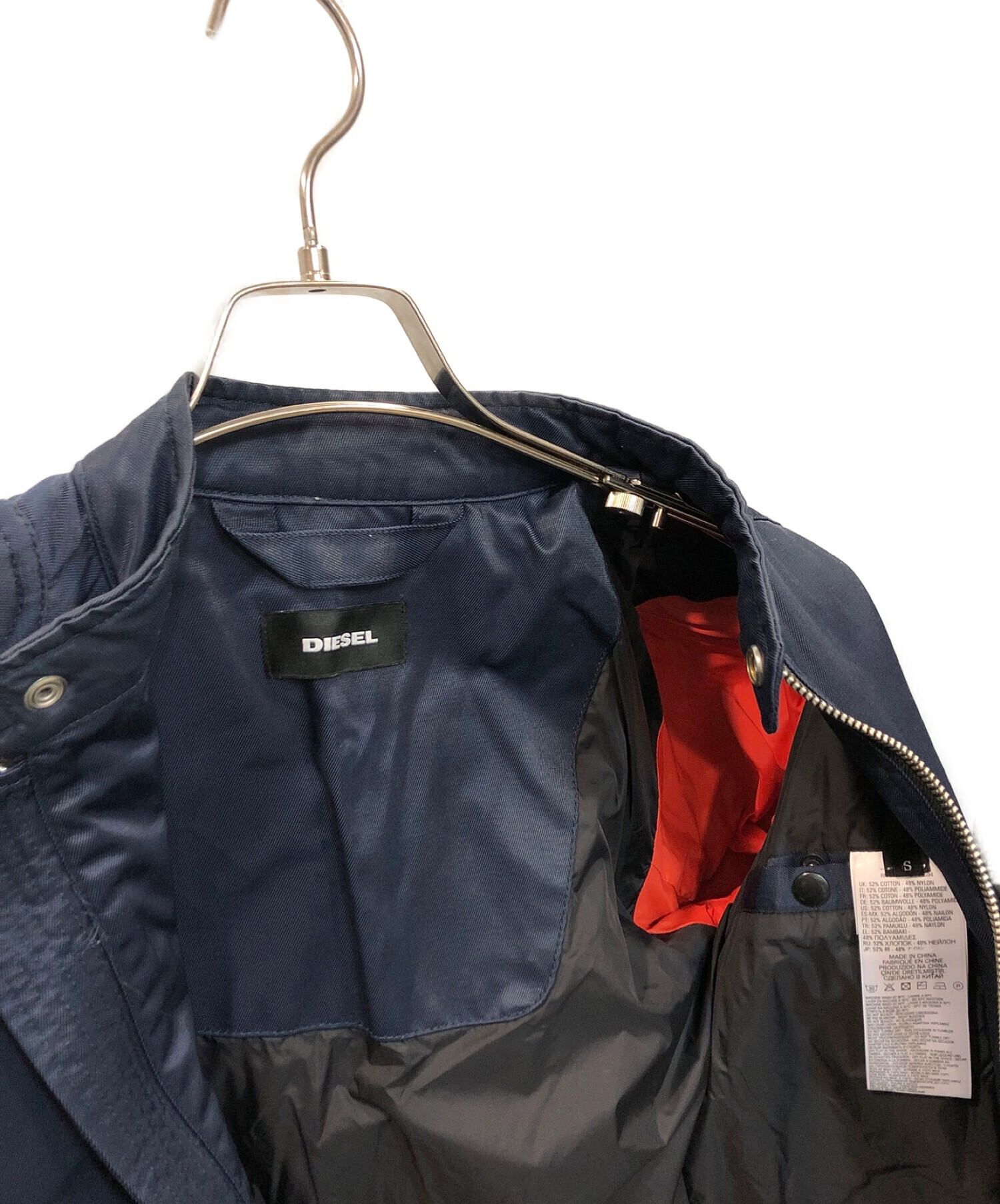 中古・古着通販】DIESEL (ディーゼル) ナイロンシングルライダース