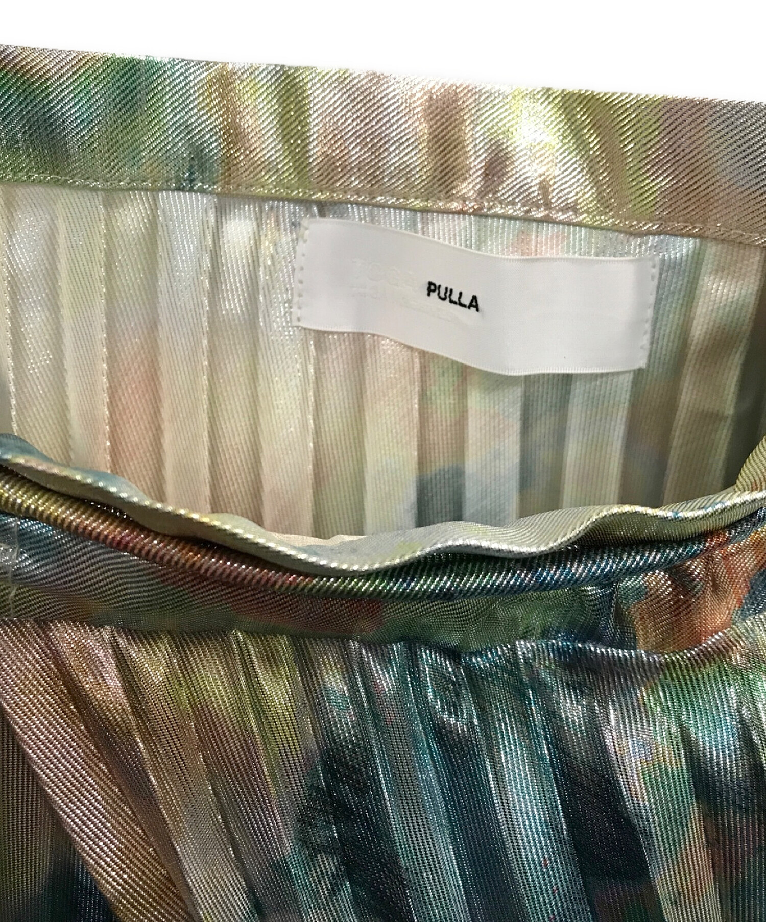 TOGA PULLA (トーガ プルラ) Metallic print skirt メタリック サイズ:40