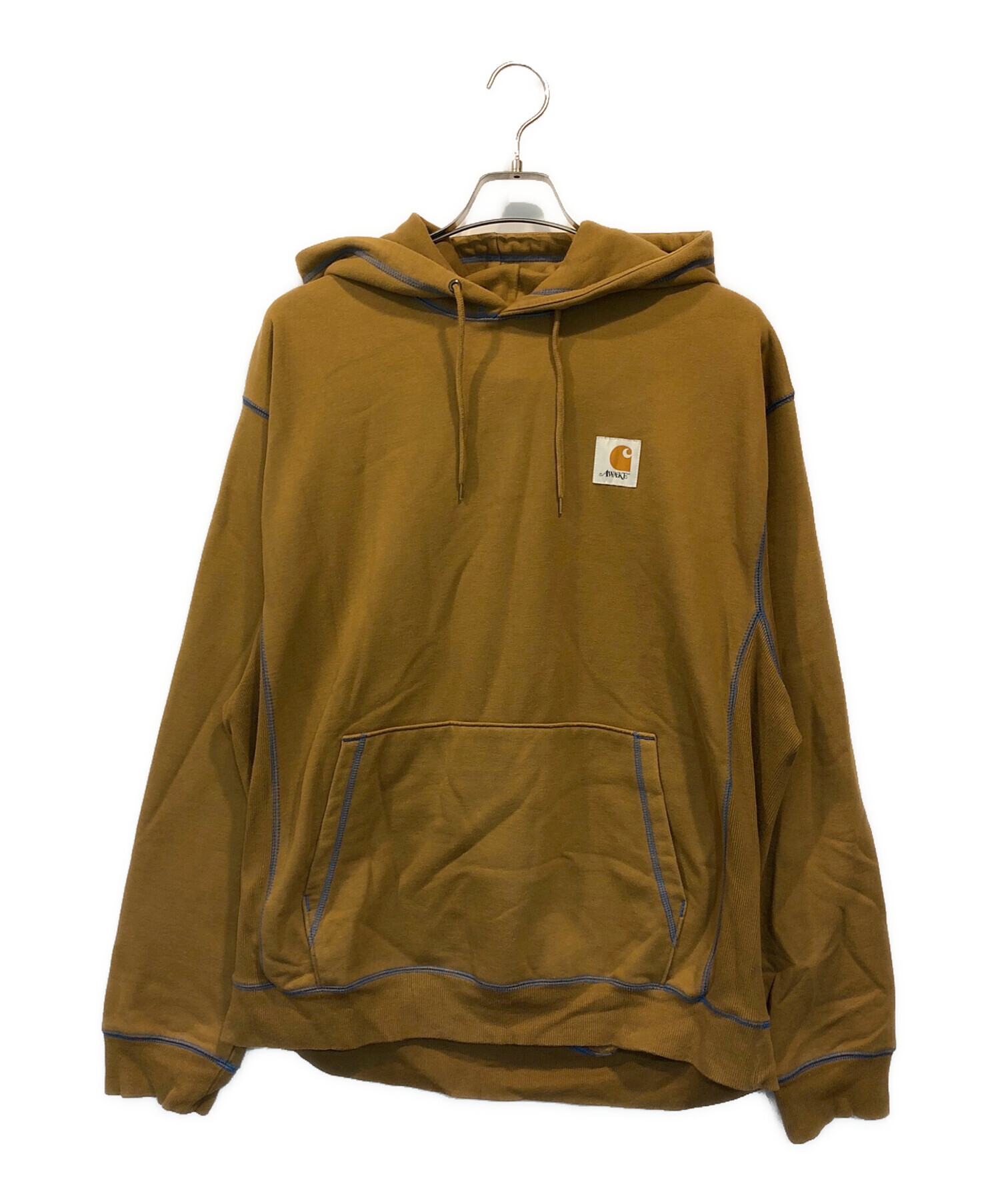 中古・古着通販】CarHartt (カーハート) AWAKE (アウェイク) コラボフーディ ブラウン サイズ:XL｜ブランド・古着通販  トレファク公式【TREFAC FASHION】スマホサイト