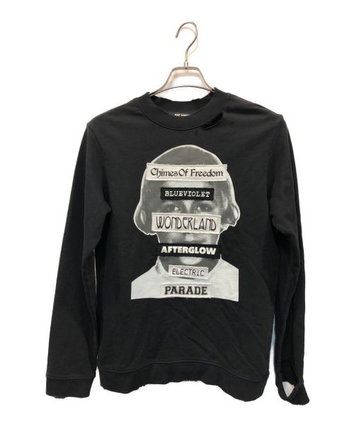 【中古・古着通販】RAF SIMONS (ラフシモンズ) DISTRESSED CREW NECK SWEATSHIRT ブラック  サイズ:S｜ブランド・古着通販 トレファク公式【TREFAC FASHION】スマホサイト