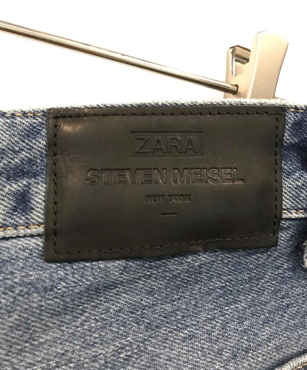 中古・古着通販】ZARA (ザラ) STEVEN MEISEL WIDE LEGデニムパンツ 