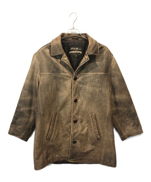 中古・古着通販】Eddie Bauer (エディーバウアー) レザーカーコート ブラウン サイズ:S｜ブランド・古着通販 トレファク公式【TREFAC  FASHION】スマホサイト