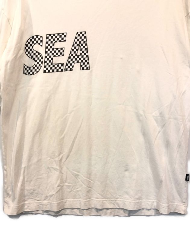 WIND AND SEA (ウィンダンシー) VANS (バンズ) コラボプリントTシャツ ホワイト サイズ:XL