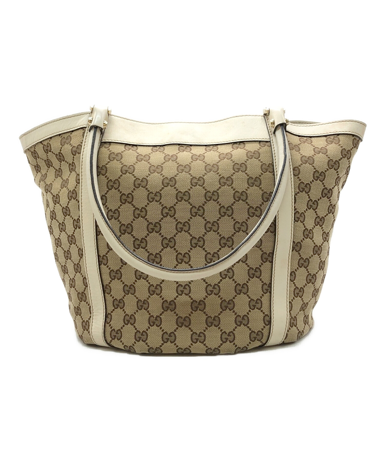 中古・古着通販】GUCCI (グッチ) GGキャンバンストートバッグ ベージュ｜ブランド・古着通販 トレファク公式【TREFAC  FASHION】スマホサイト