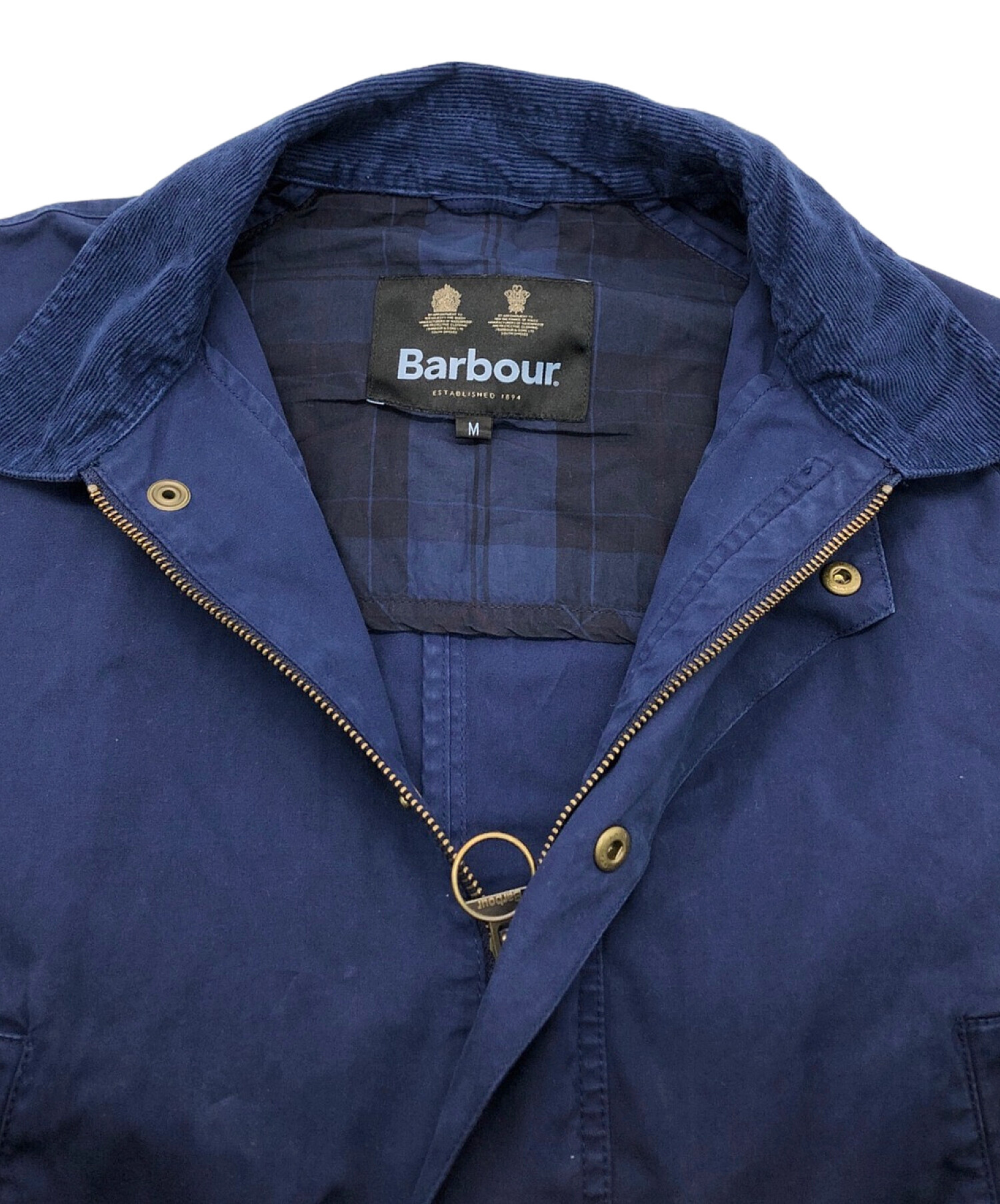 中古・古着通販】Barbour (バブアー) ASHBYガーメントダイジャケット ネイビー サイズ:M｜ブランド・古着通販  トレファク公式【TREFAC FASHION】スマホサイト