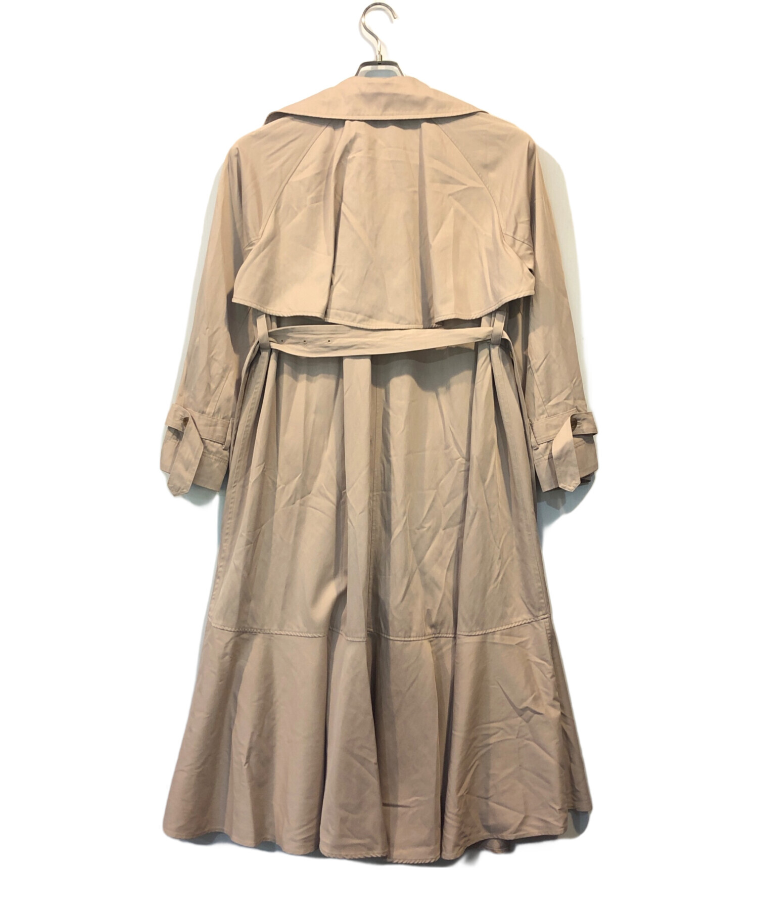 中古・古着通販】HER LIP TO (ハーリップトゥ) Gabardine Ruffled Trench Coat ベージュ  サイズ:S｜ブランド・古着通販 トレファク公式【TREFAC FASHION】スマホサイト