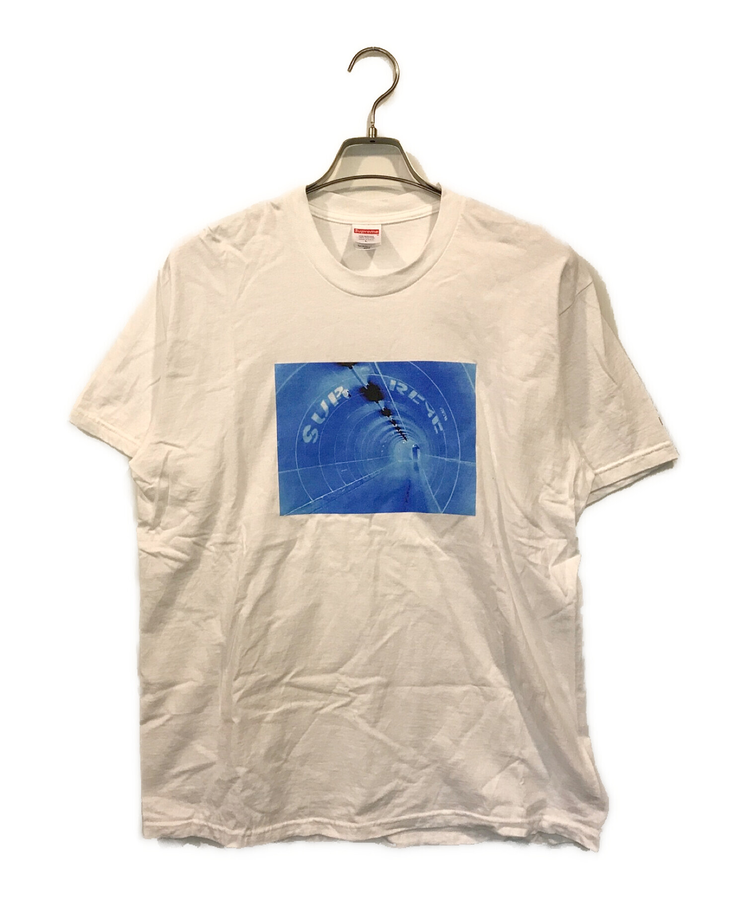 SUPREME (シュプリーム) Tunnel tee ホワイト×ブルー サイズ:L