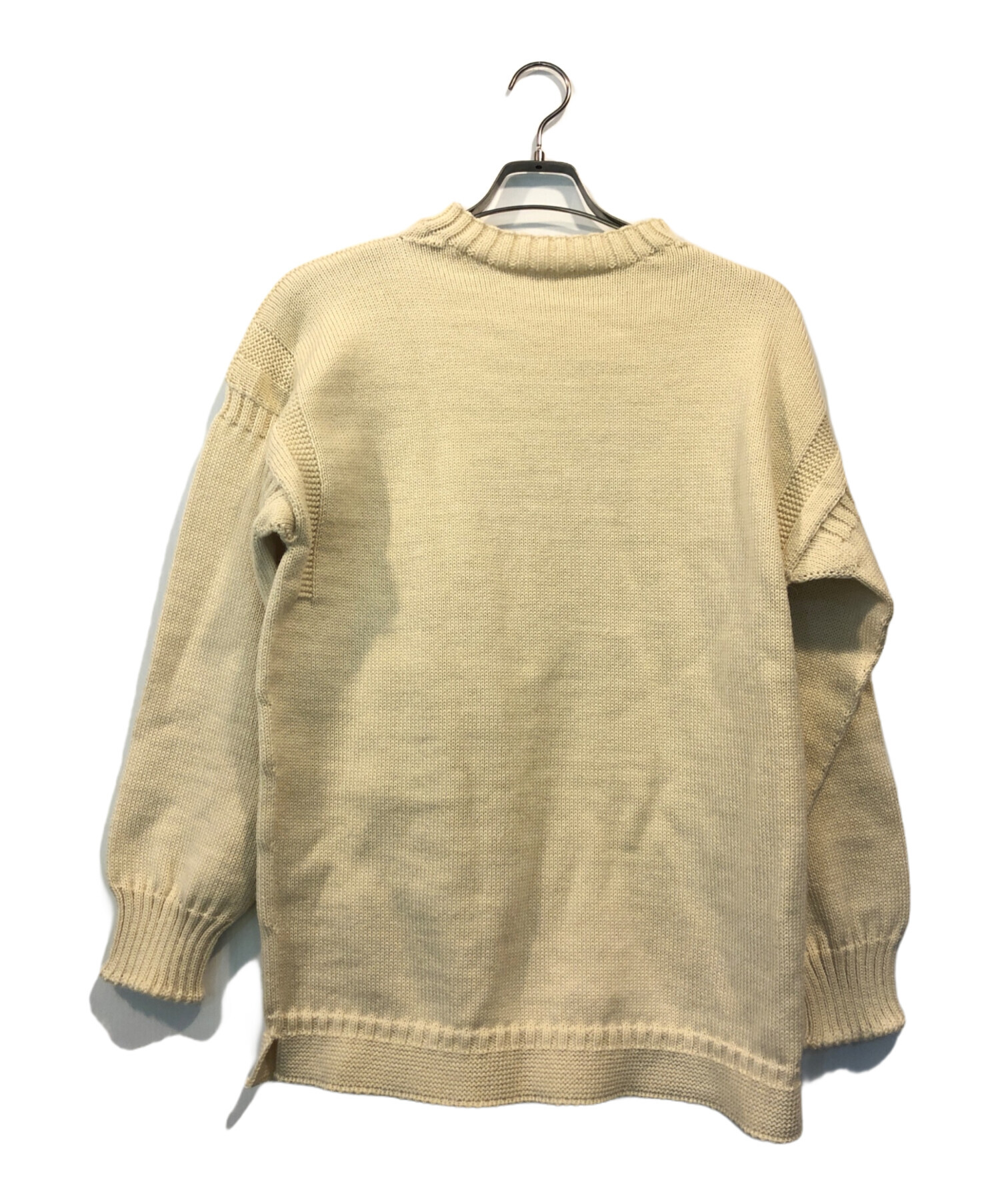 中古・古着通販】GUERNSEY WOOLLENS (ガンジーウーレンズ) ガンジーニット ベージュ サイズ:M｜ブランド・古着通販  トレファク公式【TREFAC FASHION】スマホサイト