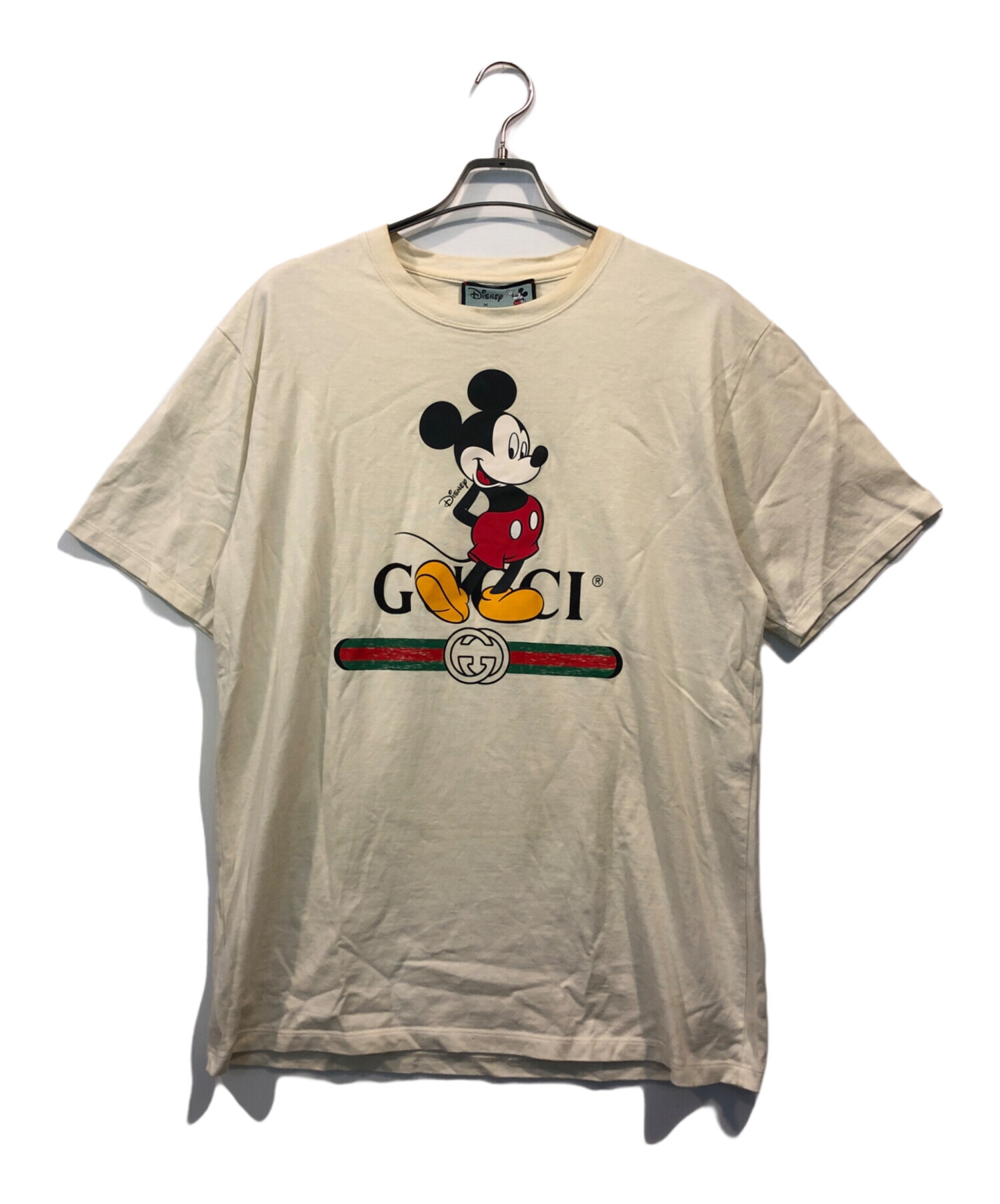 中古・古着通販】GUCCI (グッチ) DISNEY (ディズニー) ミッキープリントオーバーサイズT ベージュ サイズ:M｜ブランド・古着通販  トレファク公式【TREFAC FASHION】スマホサイト