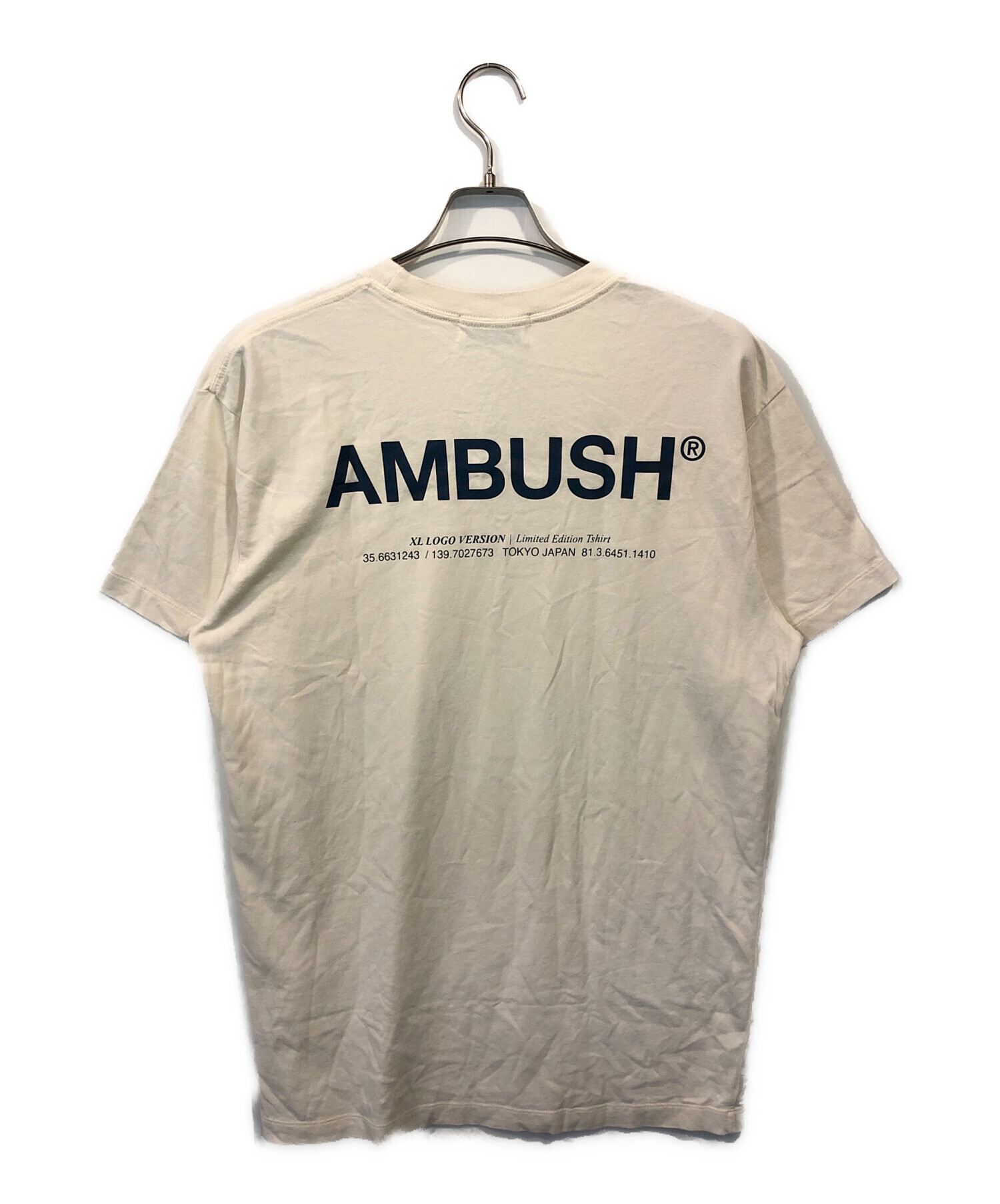 中古・古着通販】AMBUSH (アンブッシュ) LOGO PRINT T-SHIRT ベージュ サイズ:SIZE 3｜ブランド・古着通販  トレファク公式【TREFAC FASHION】スマホサイト