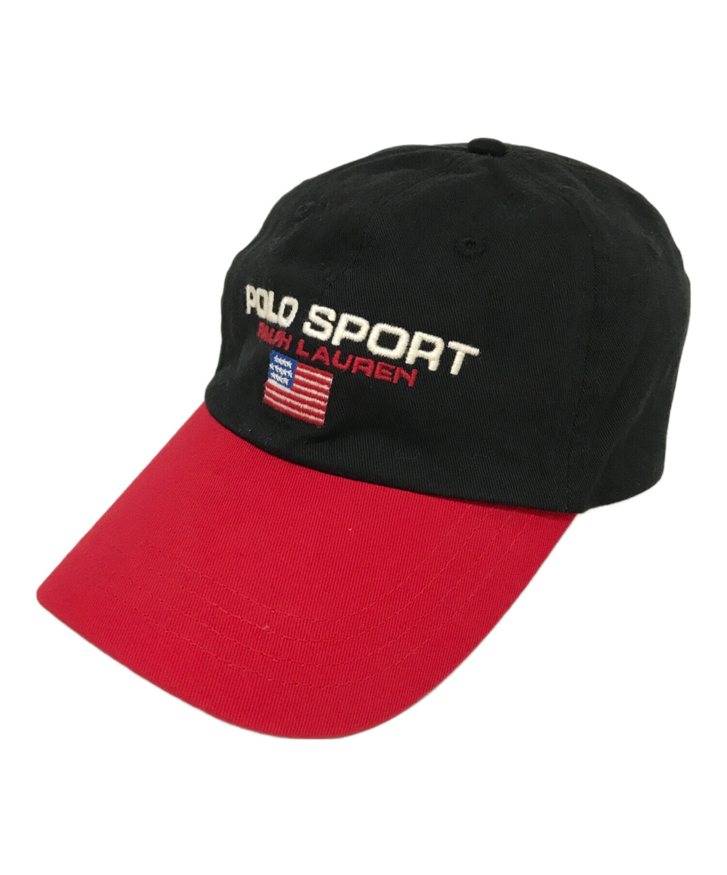 中古・古着通販】POLO SPORT (ポロスポーツ) ロゴキャップ ブラック×レッド｜ブランド・古着通販 トレファク公式【TREFAC  FASHION】スマホサイト