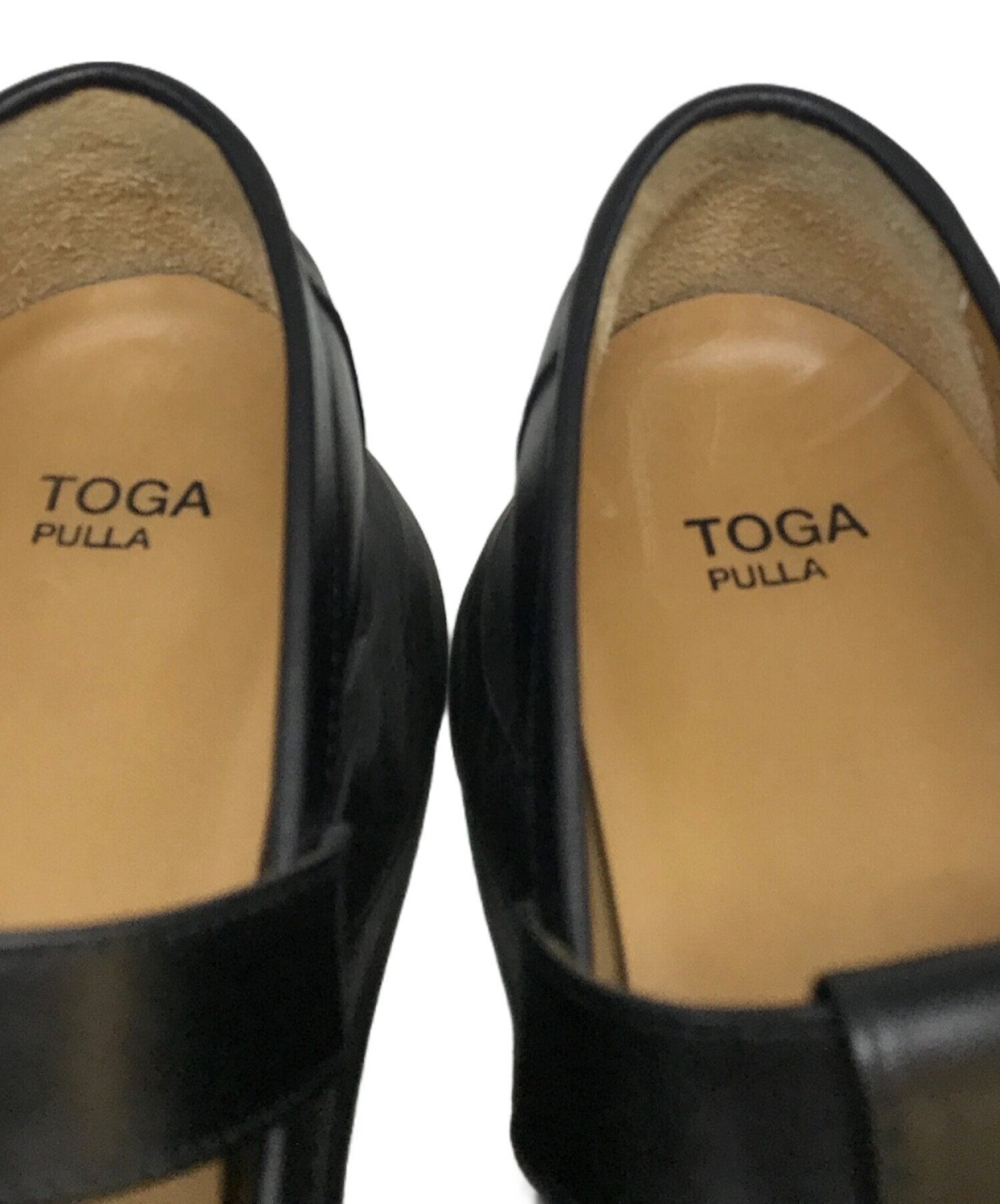 中古・古着通販】TOGA PULLA (トーガ プルラ) メタルバックルローファー ブラック サイズ:38｜ブランド・古着通販  トレファク公式【TREFAC FASHION】スマホサイト