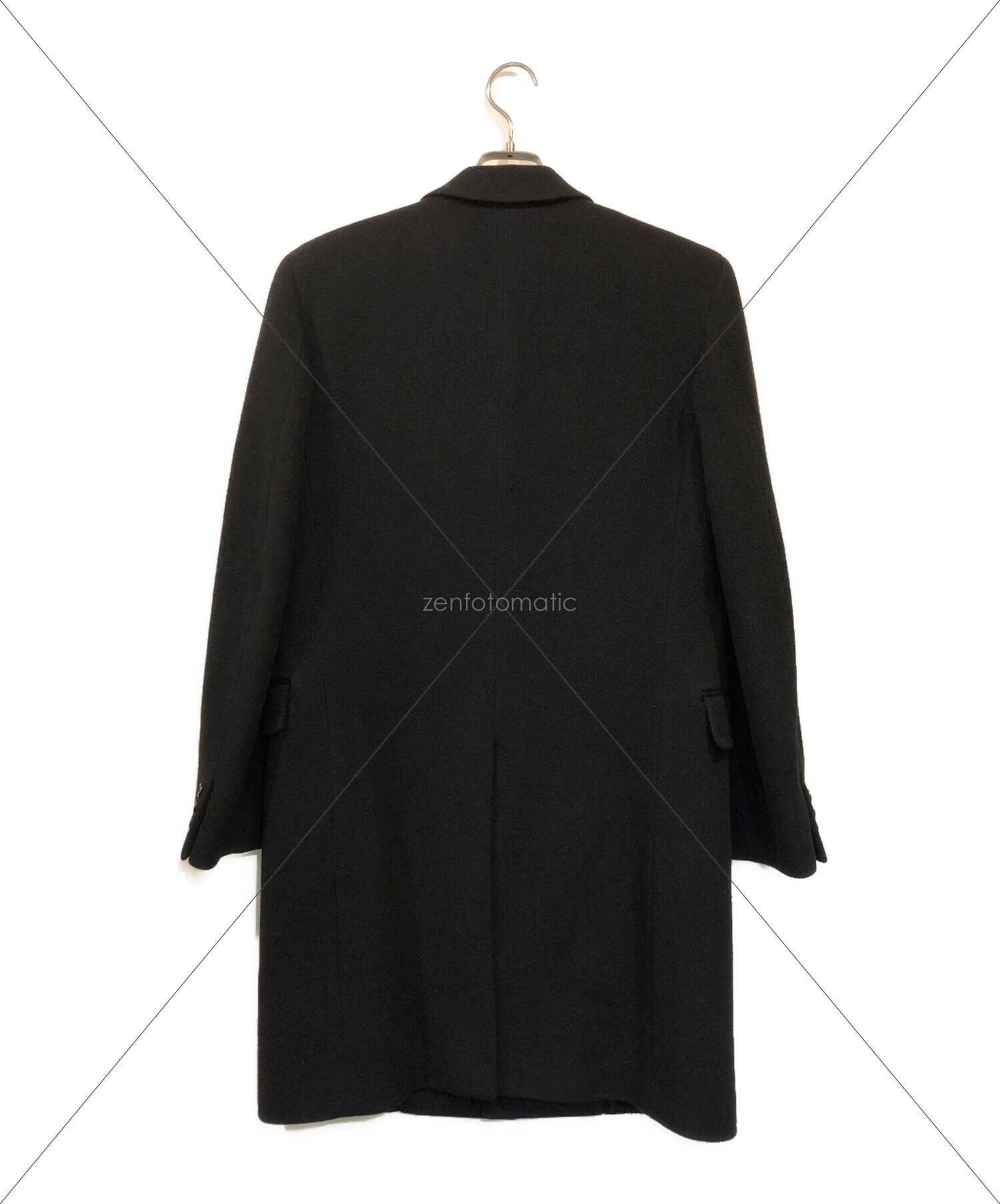 中古・古着通販】HELMUT LANG (ヘルムートラング) 90sblack lamb wool cashmere chester coat  archive ブラック サイズ:46｜ブランド・古着通販 トレファク公式【TREFAC FASHION】スマホサイト