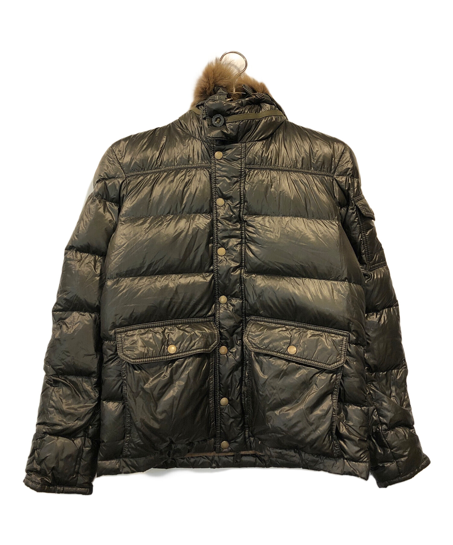 中古・古着通販】MONCLER (モンクレール) HUBERTダウンジャケット オリーブ サイズ:１｜ブランド・古着通販 トレファク公式【TREFAC  FASHION】スマホサイト