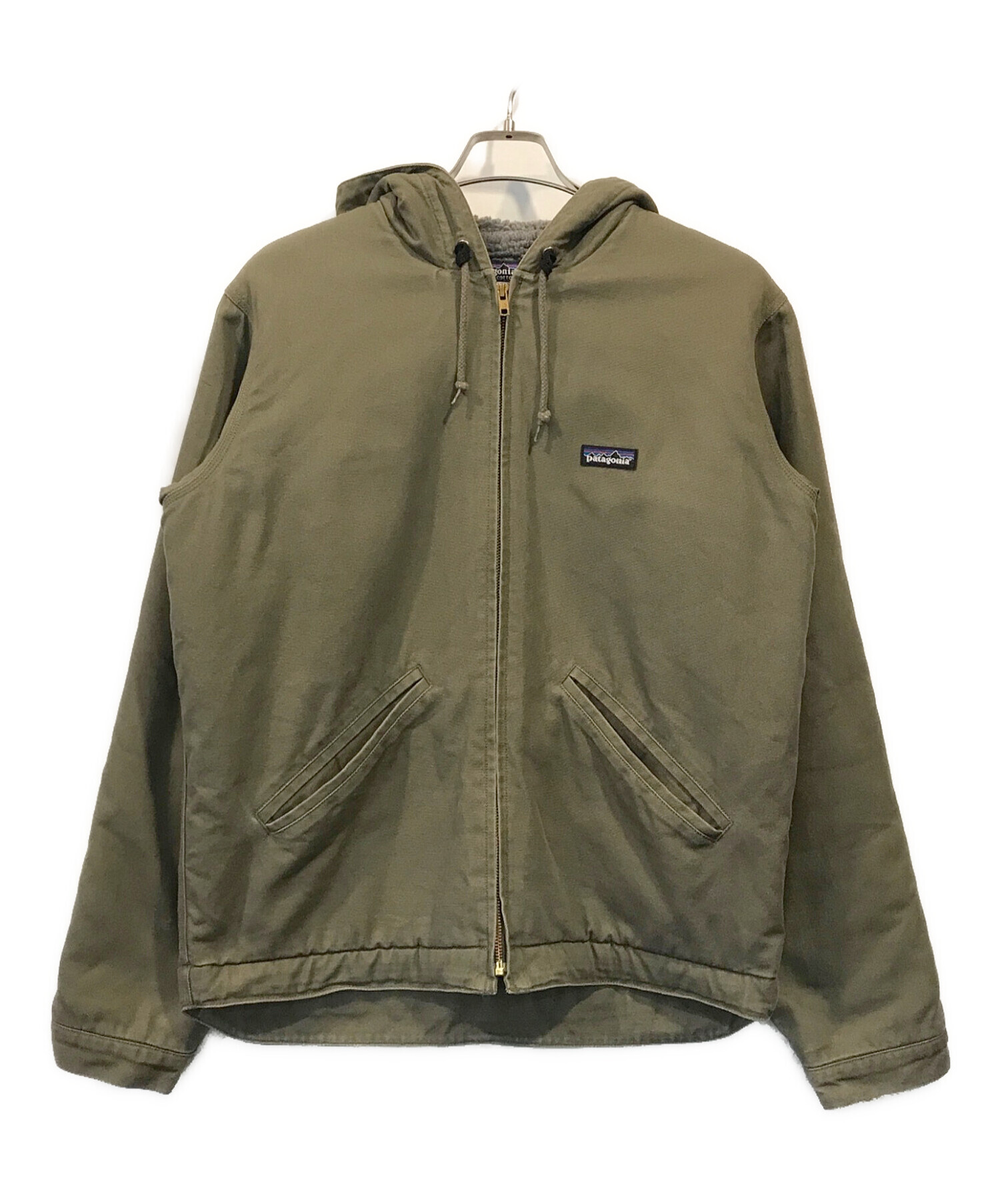 Patagonia (パタゴニア) ラインドキャンバスフーディー カーキ サイズ:S