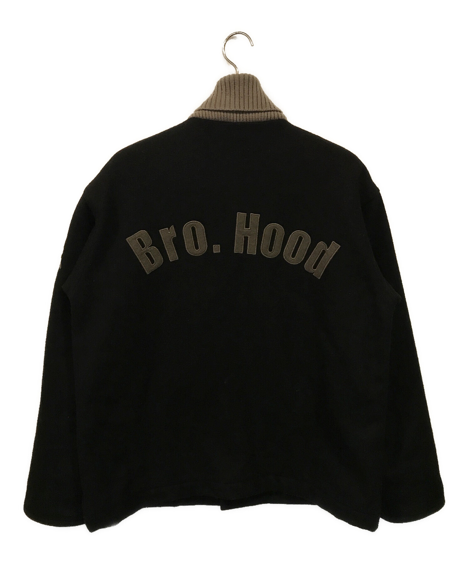 中古・古着通販】A BATHING APE (アベイシングエイプ) NEIGHBORHOOD (ネイバーフッド) BROTHERHOOD  (ブラザーフッド) オールドウールスタジャン ブラック サイズ:L｜ブランド・古着通販 トレファク公式【TREFAC FASHION】スマホサイト