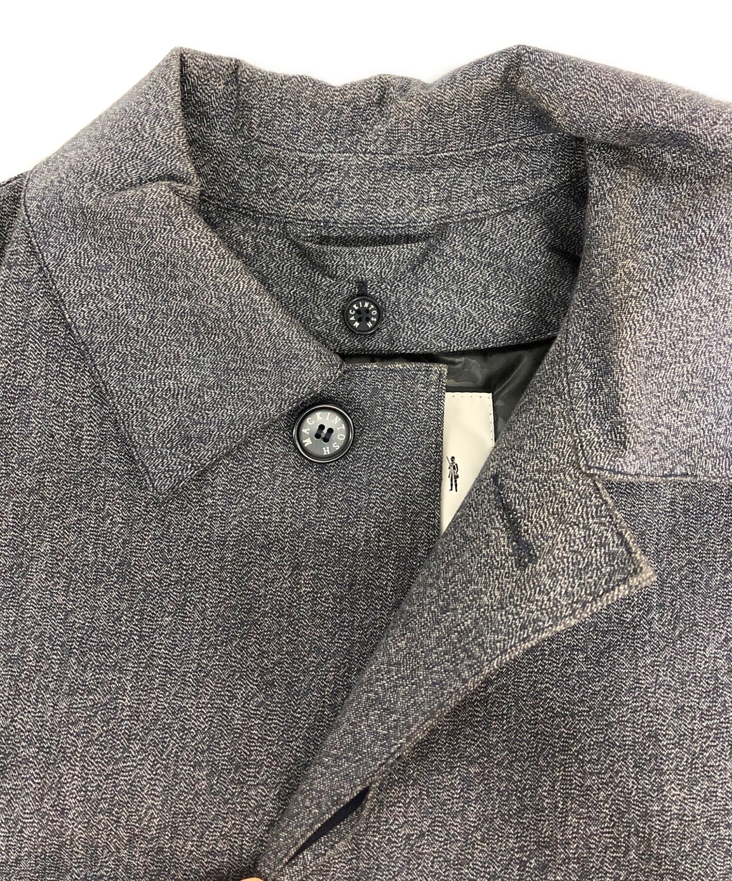 MACKINTOSH (マッキントッシュ) HYKE (ハイク) ゴム引きコート ネイビー サイズ:SIZE 2