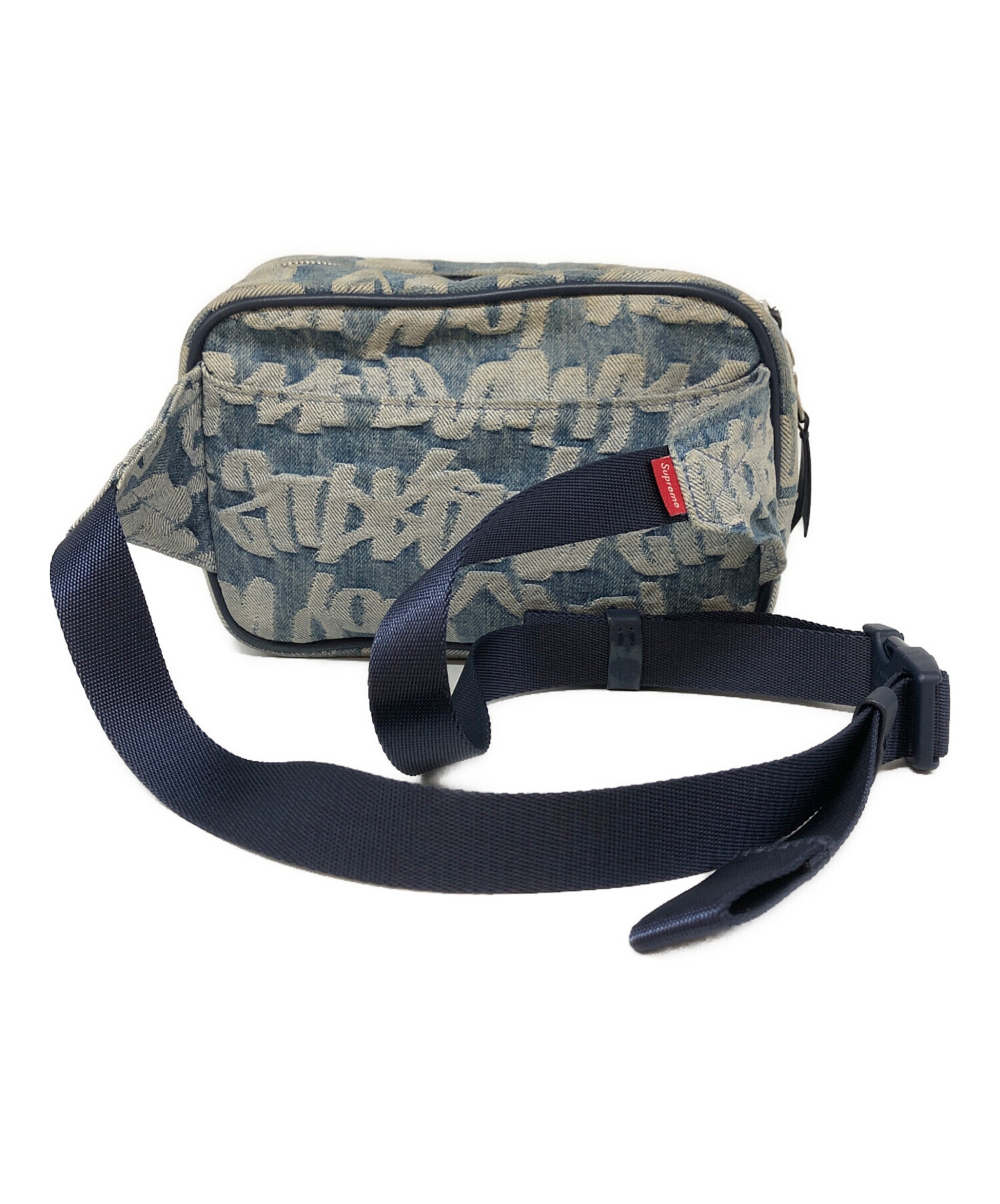 SUPREME (シュプリーム) 22ss Fat Tip Jacquard Denim Waist Bag インディゴ