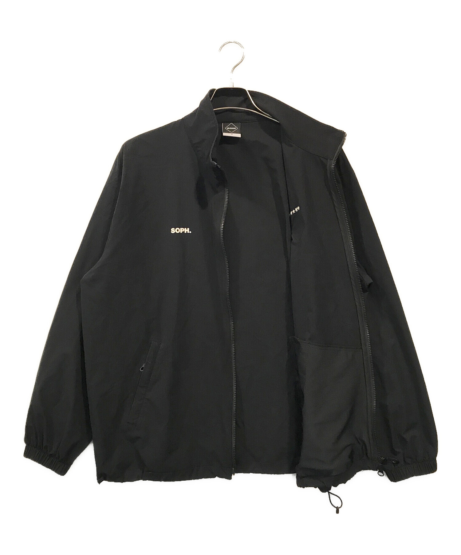 中古・古着通販】F.C.R.B. (エフシーアールビー) VENTILATION LOGO JACKET ブラック サイズ:M｜ブランド・古着通販  トレファク公式【TREFAC FASHION】スマホサイト