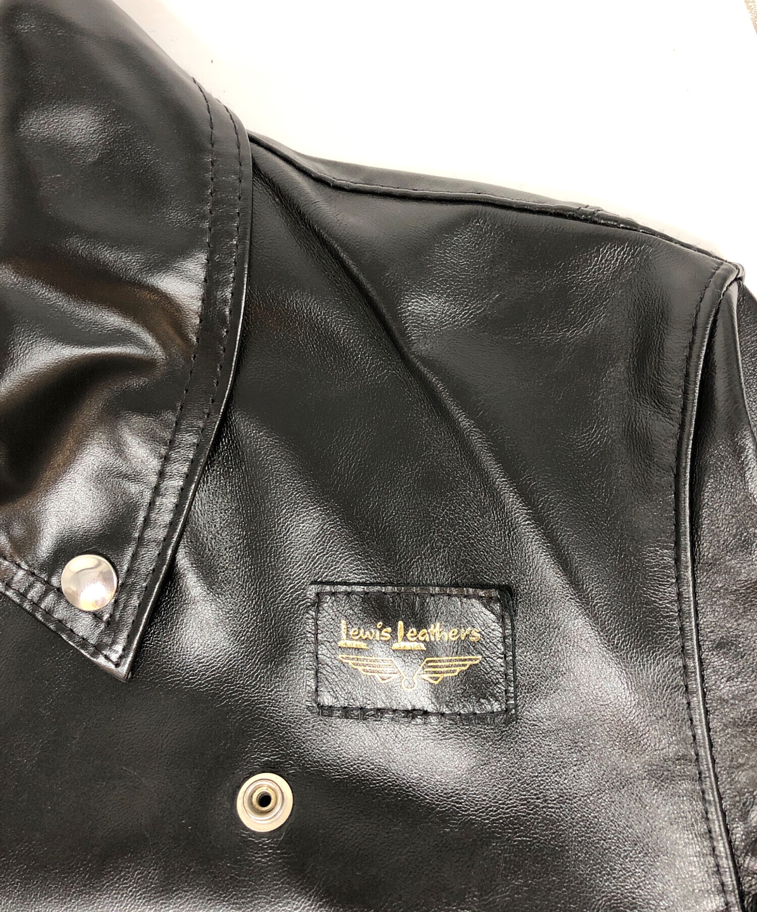 中古・古着通販】MONCLER (モンクレール) Lewis Leathers (ルイスレザース) FRAGMENT DESIGN  (フラグメントデザイン) プリントダブルライダースジャケット ブラック サイズ:42｜ブランド・古着通販 トレファク公式【TREFAC  FASHION】スマホサイト