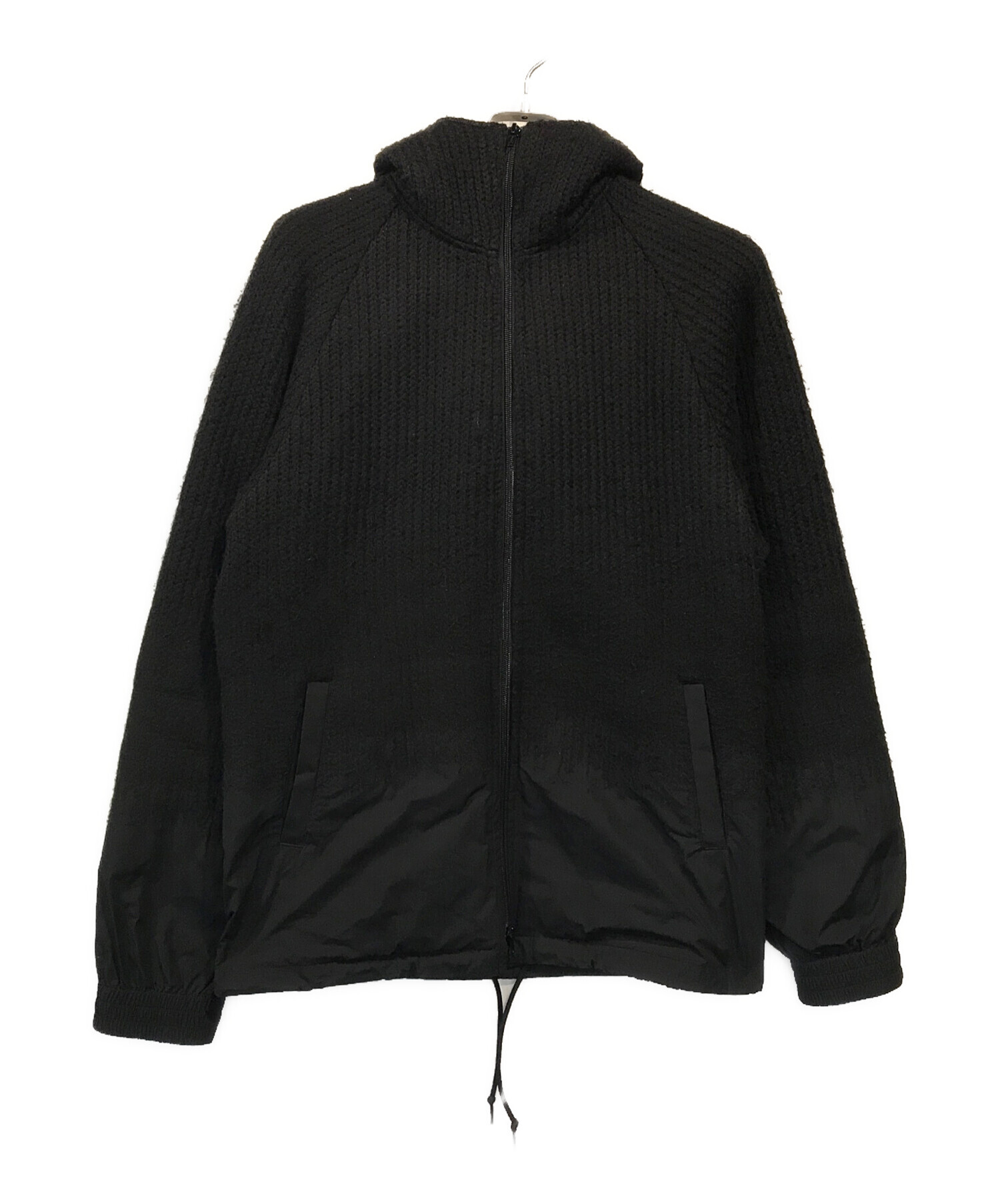 中古・古着通販】Y-3 (ワイスリー) adidas (アディダス) M PUNCHED KNIT-NYLON HOODED JACKET ブラック  サイズ:XS｜ブランド・古着通販 トレファク公式【TREFAC FASHION】スマホサイト