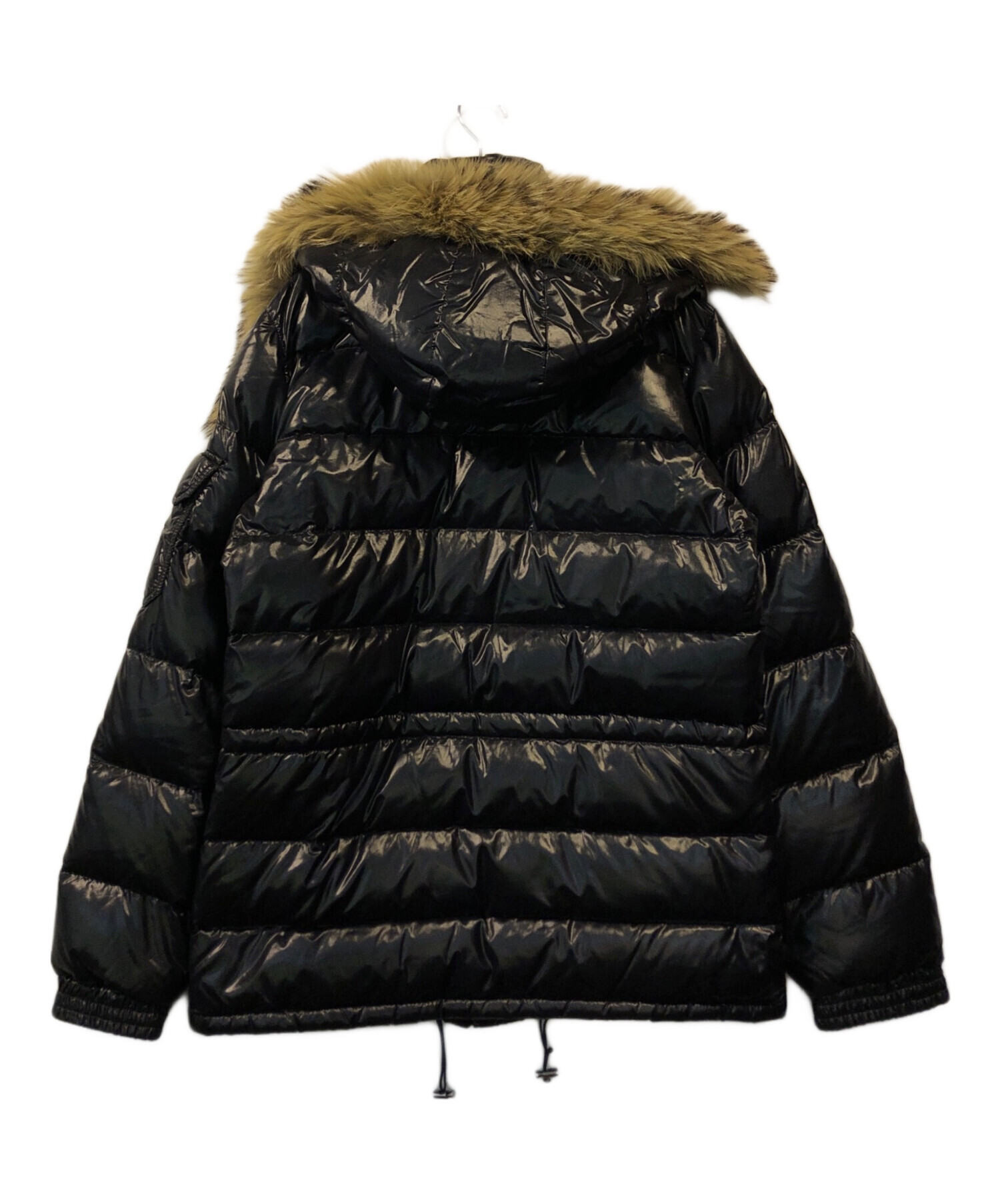 中古・古着通販】MONCLER (モンクレール) ファー付ダウンジャケット ブラック サイズ:SIZE 1｜ブランド・古着通販  トレファク公式【TREFAC FASHION】スマホサイト