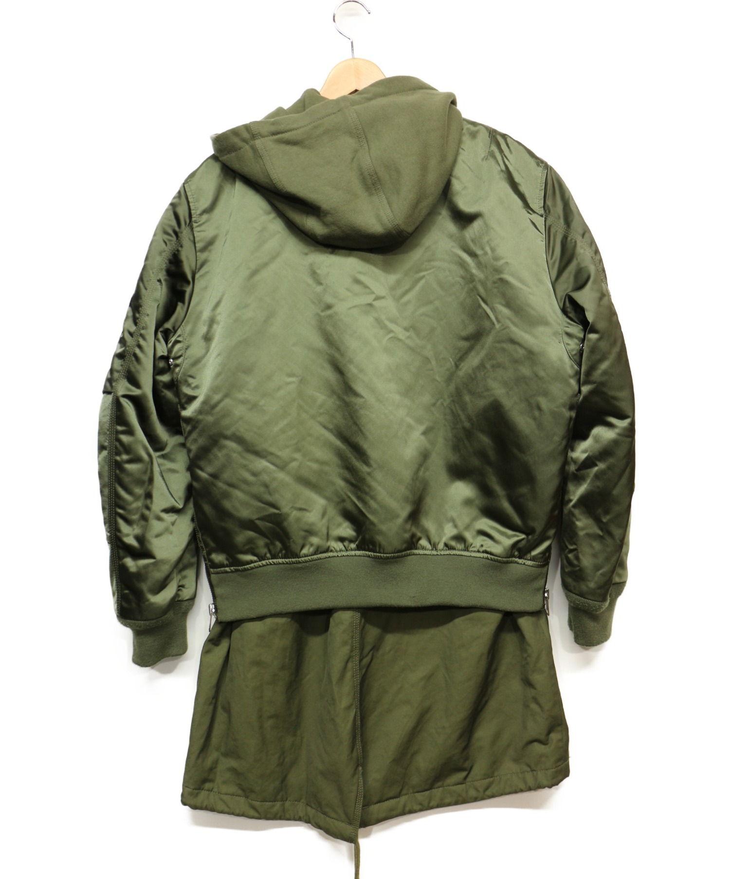 DIESEL (ディーゼル) ロングMA-1ジャケット グリーン サイズ:L