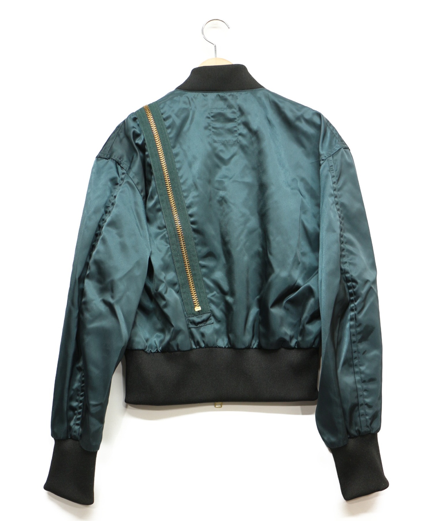 LIMI feu (リミフゥ) デザインミリタリージャケット ブルー サイズ:S