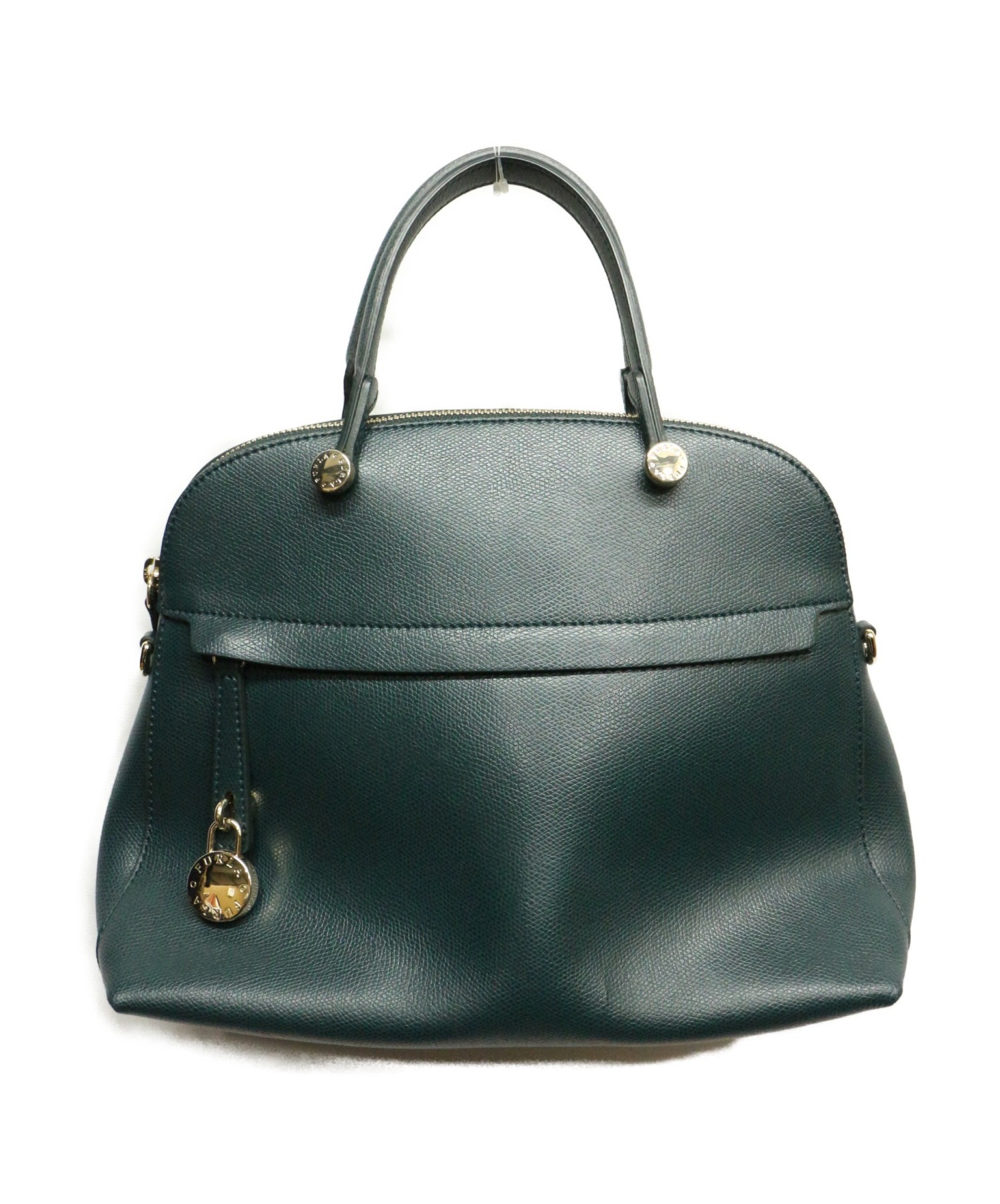 FURLA (フルラ) 2WAYハンドバッグ グリーン パイパー G5996